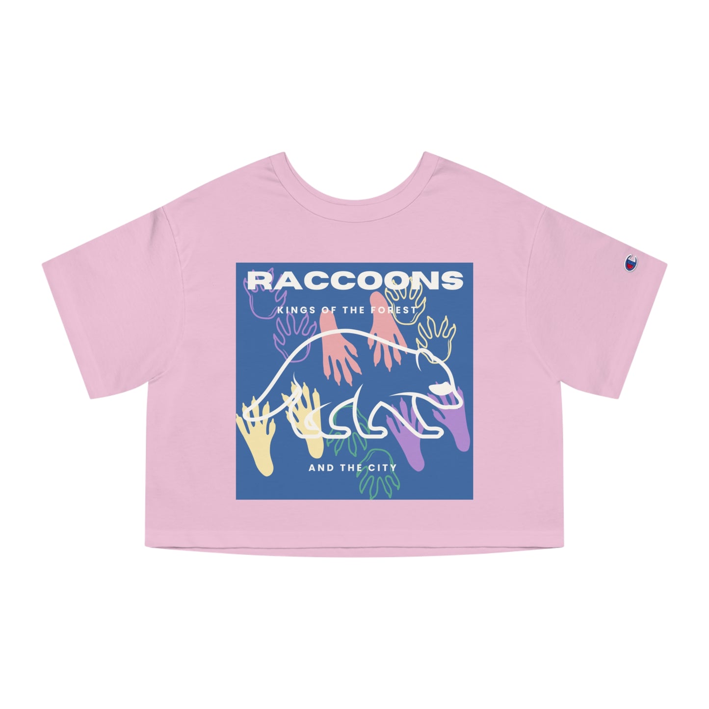 Kings of City Forest Raccoons Champion Women's Heritage Cropped T-Shirt