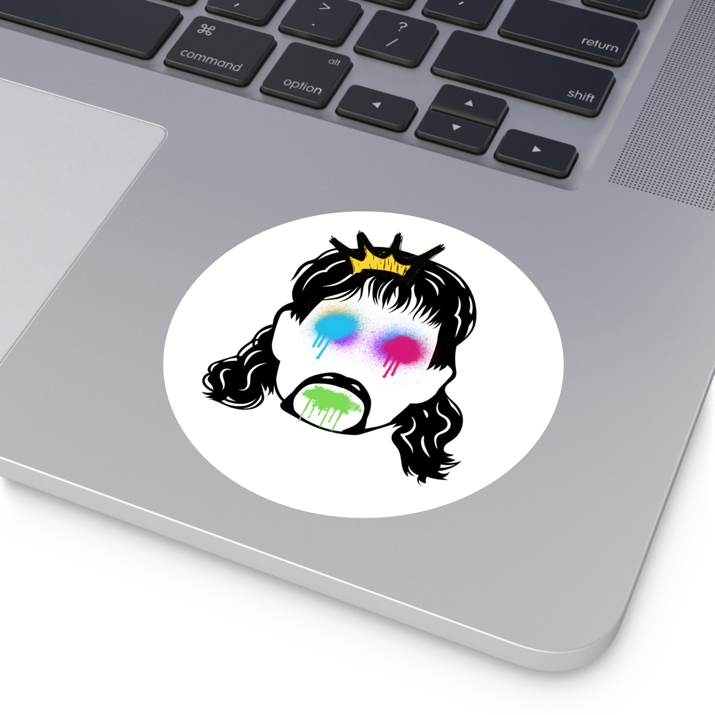 Mullet Tagg Round Indoor/Outdoor Stickers