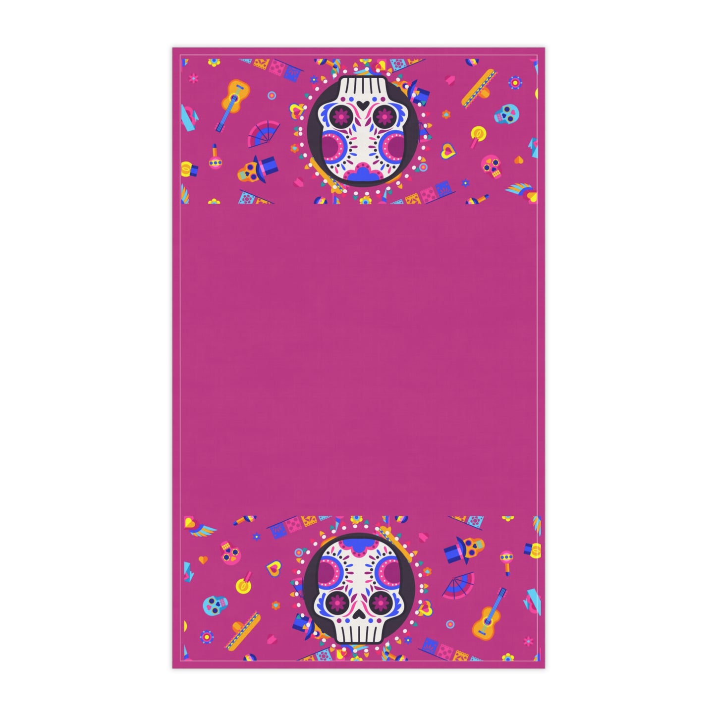 Candy Skull Pink Towels cotton