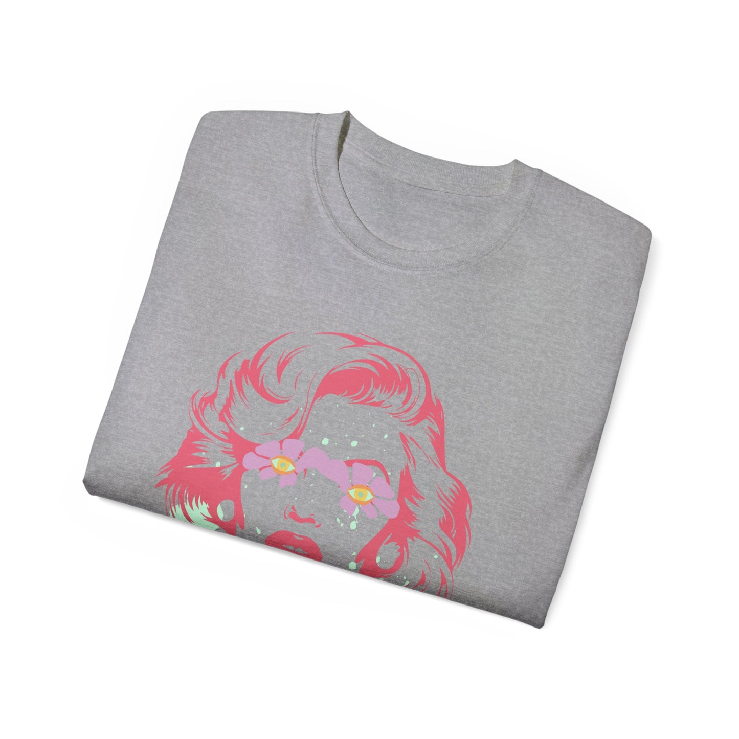 Camiseta unisex de algodón ultra fino con estampado de grafiti de Norma