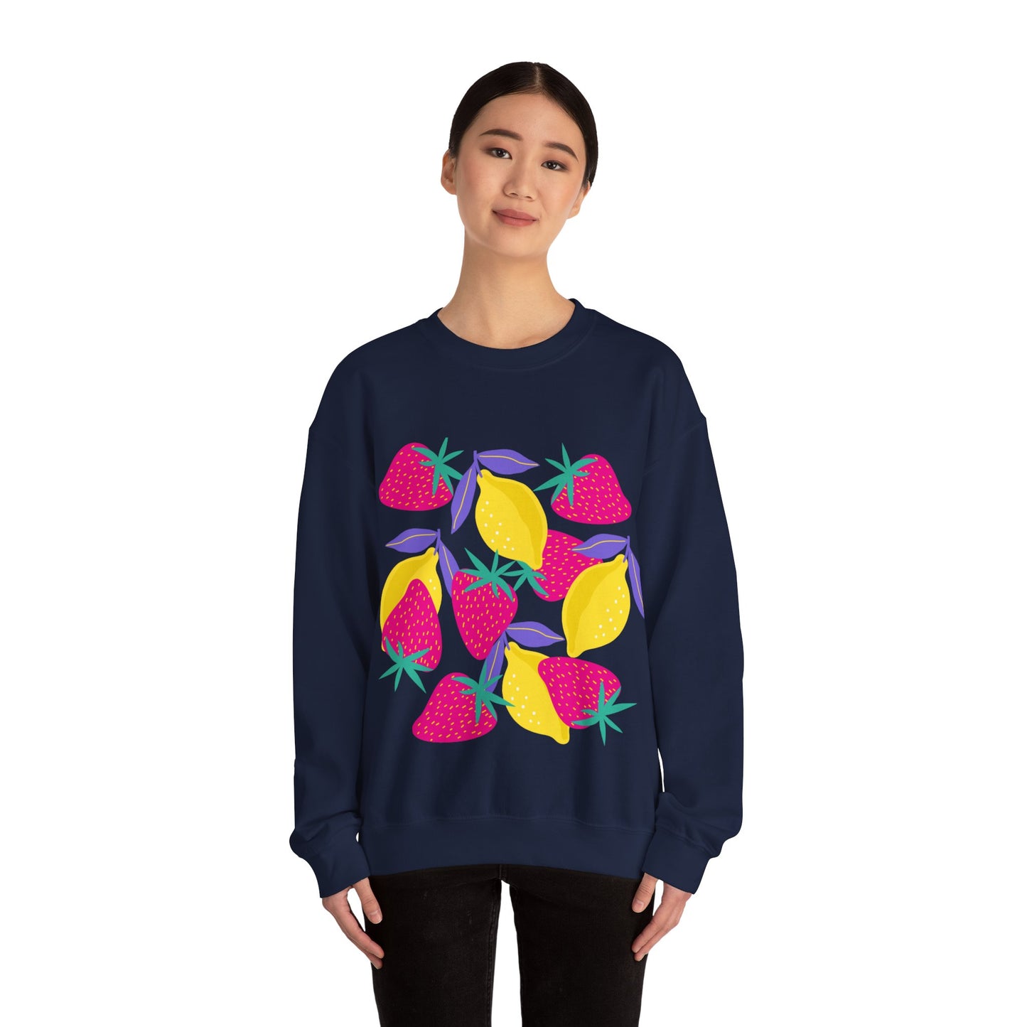 Lemons and Strawberries Unisex Heavy Blend™ Crewneck Sweatshirt EU