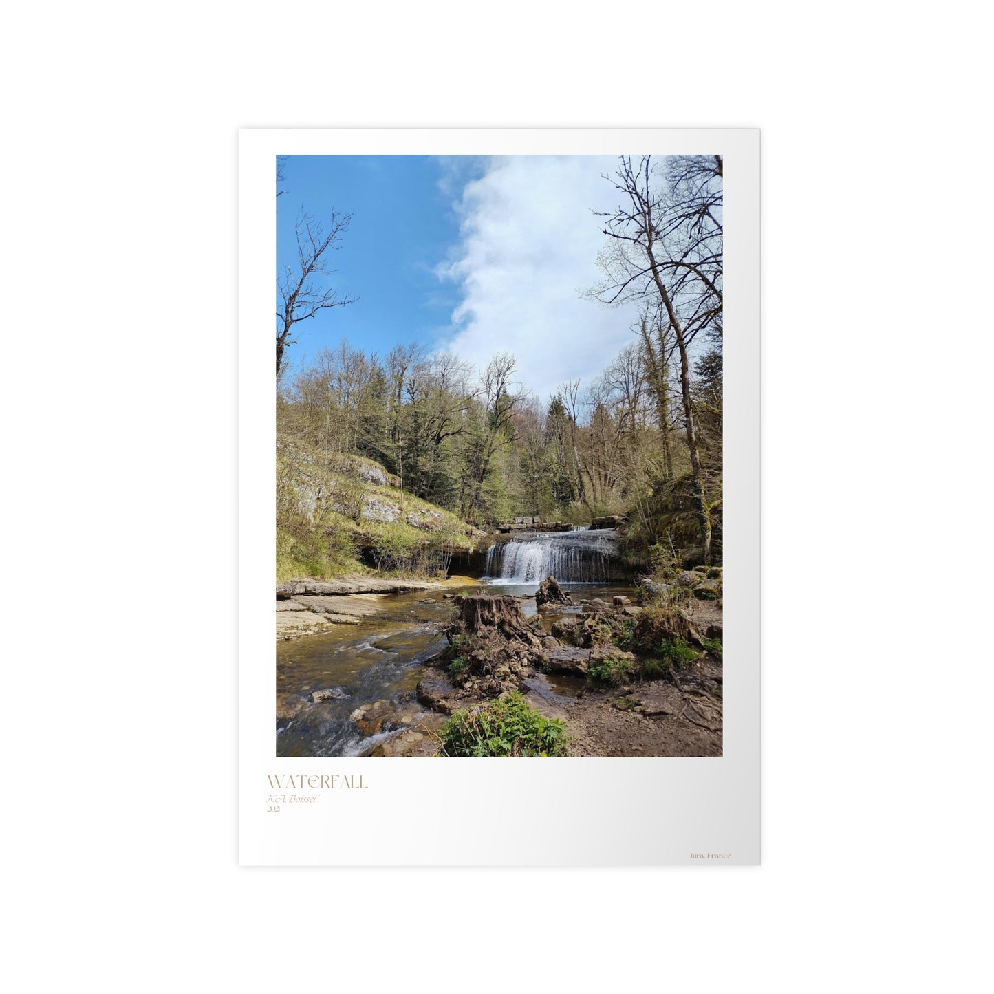 Waterfall Photograph Vertical Posters EU