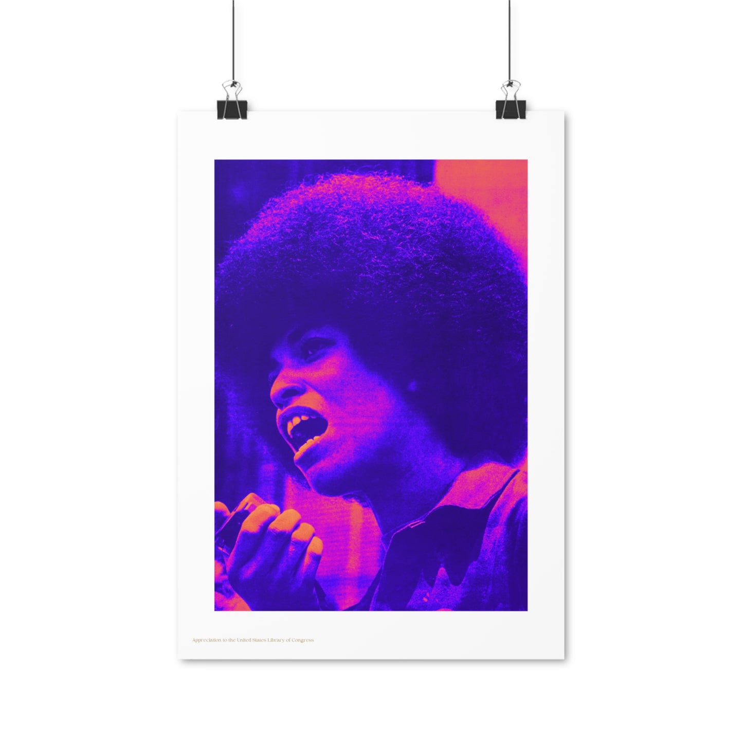 Angela Davis Black Panther Party Vertical Poster EU