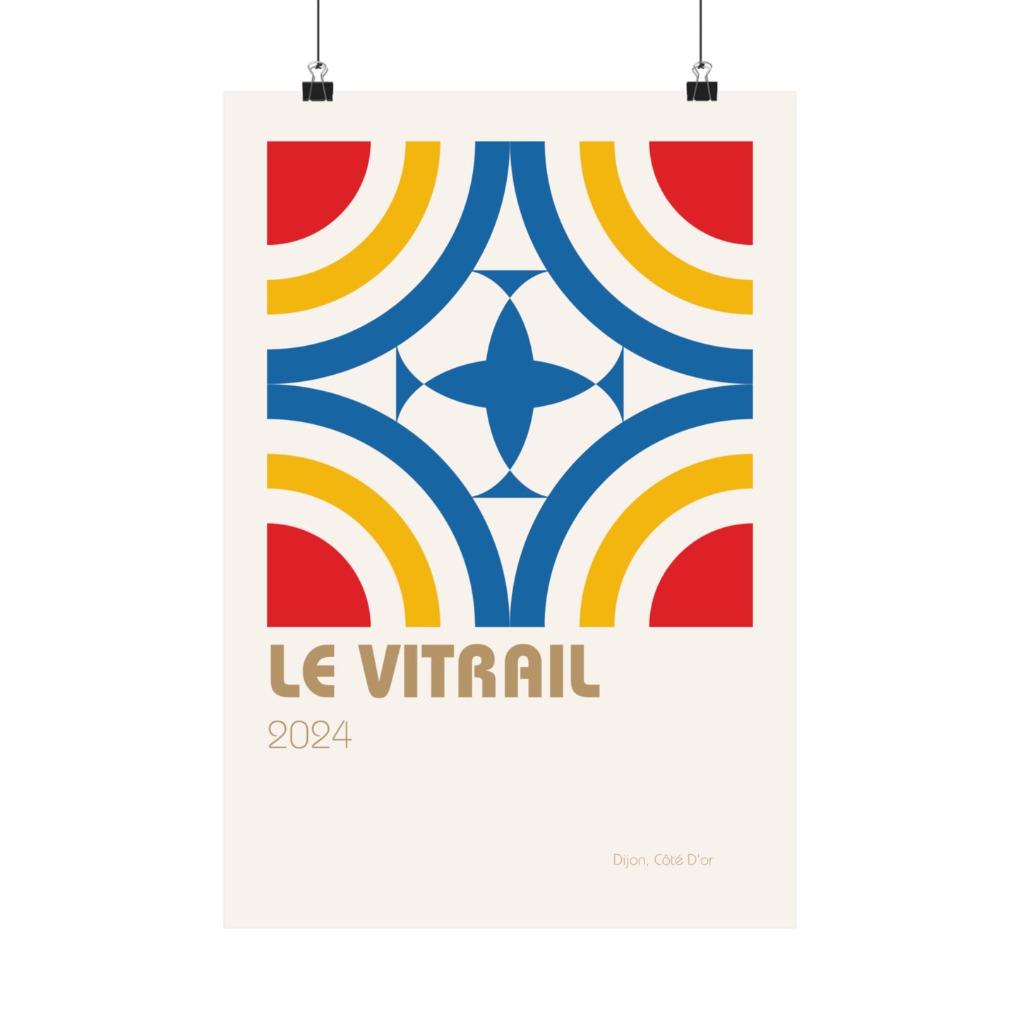 Le Vitrail Vertical Posters