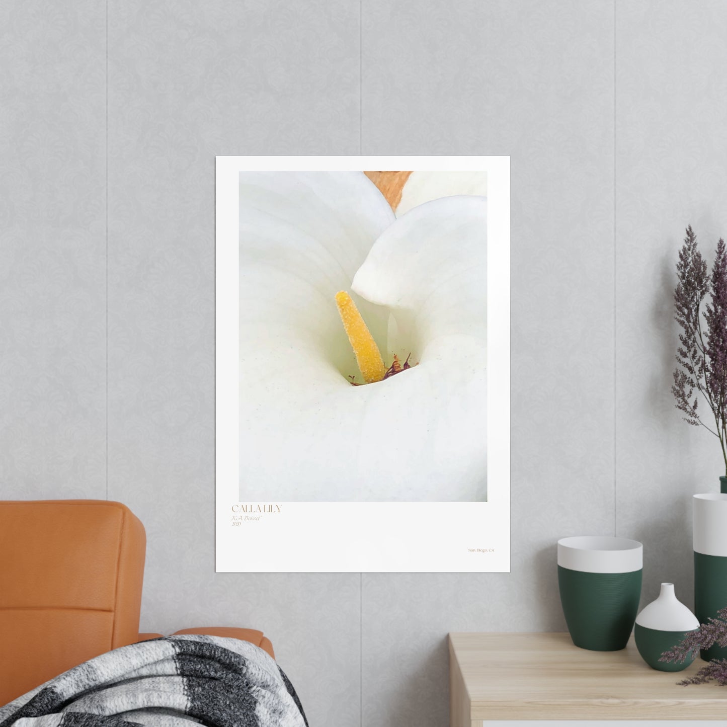 Calla Lily Photograph Vertical Posters EU