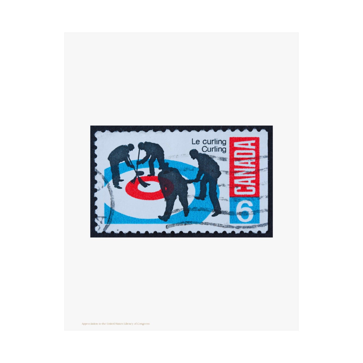 Canada Stamp Illustration Vertical Poster