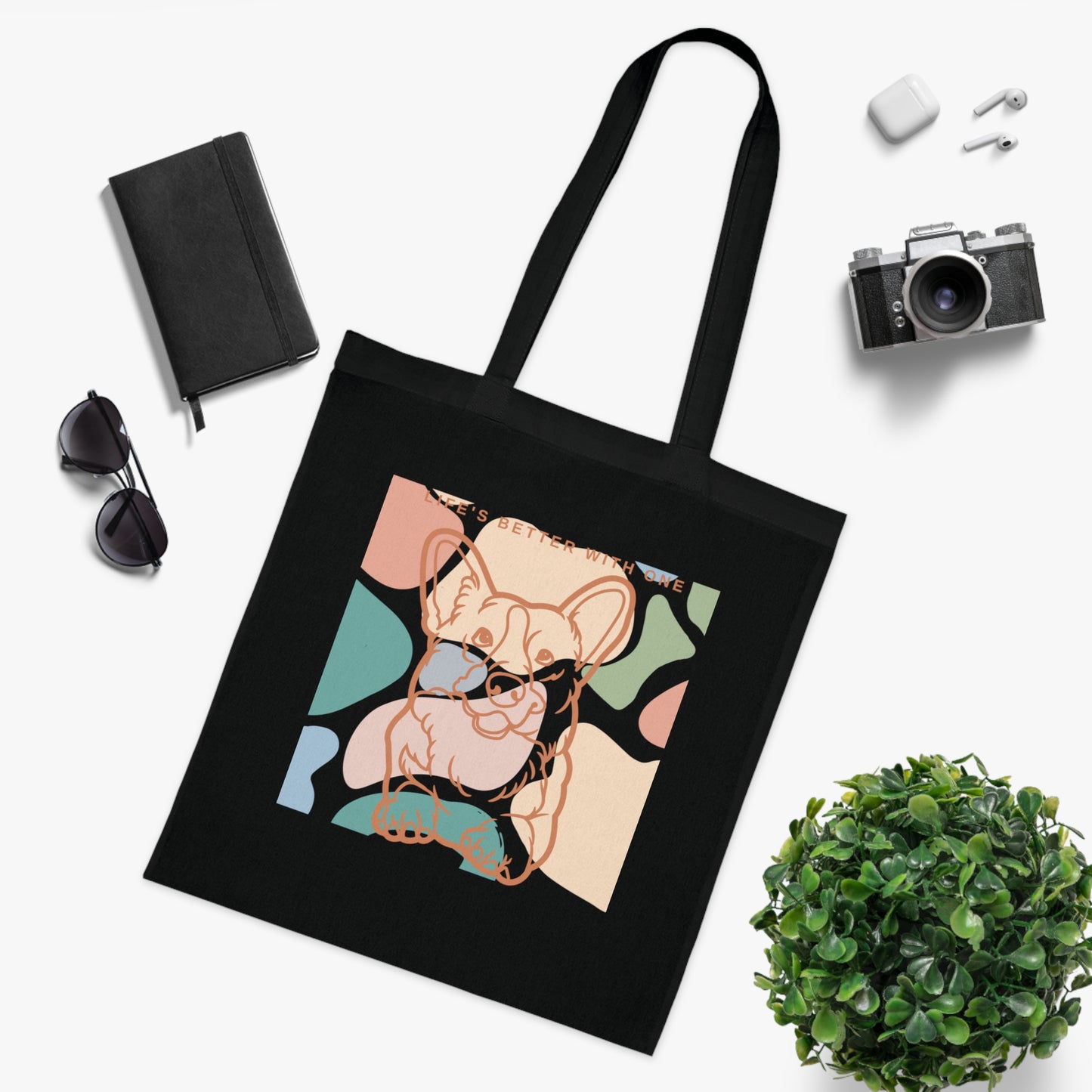 Cute Corgi Tote Bag EU