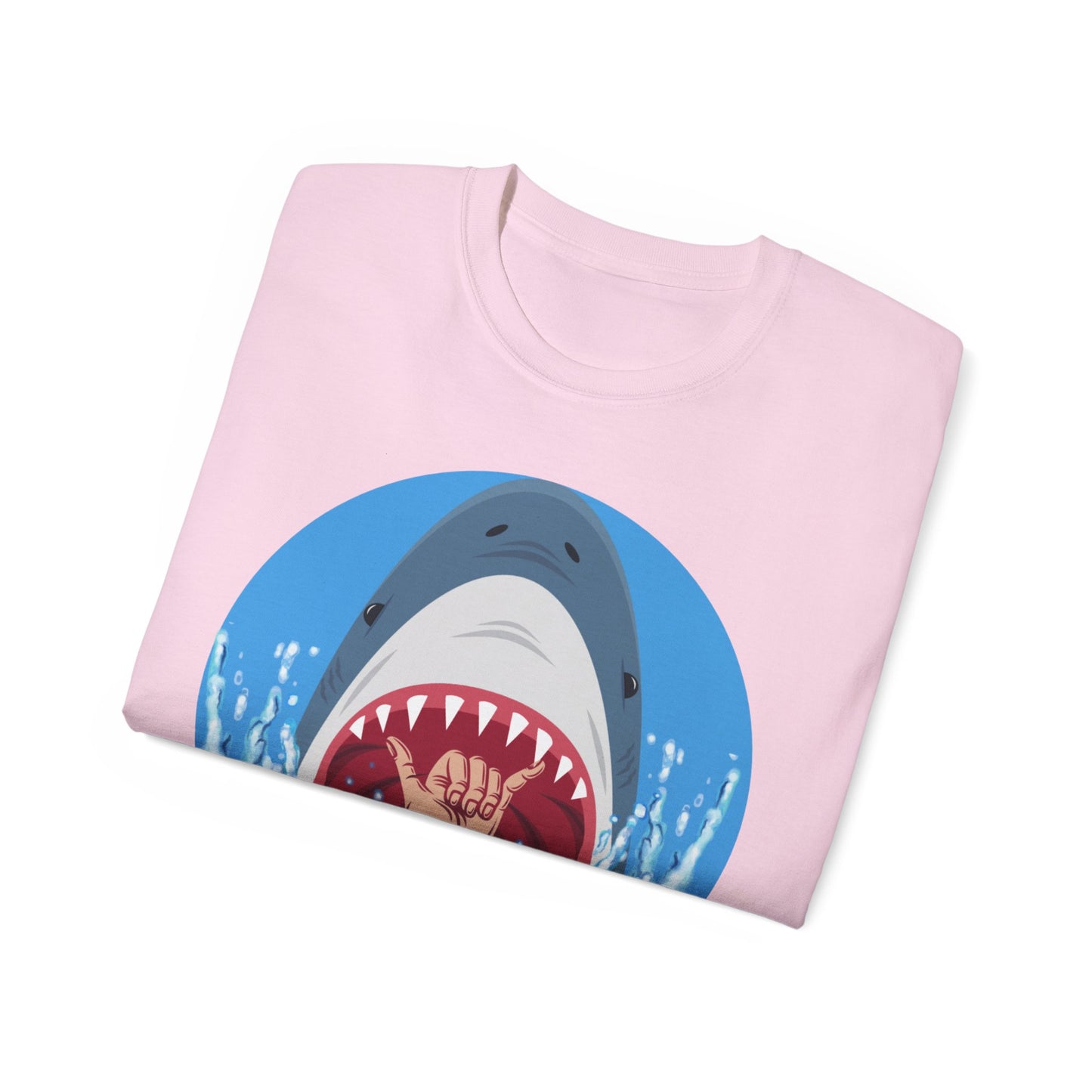 Camiseta unisex de algodón ultrafino Surfin' Shark de la UE 