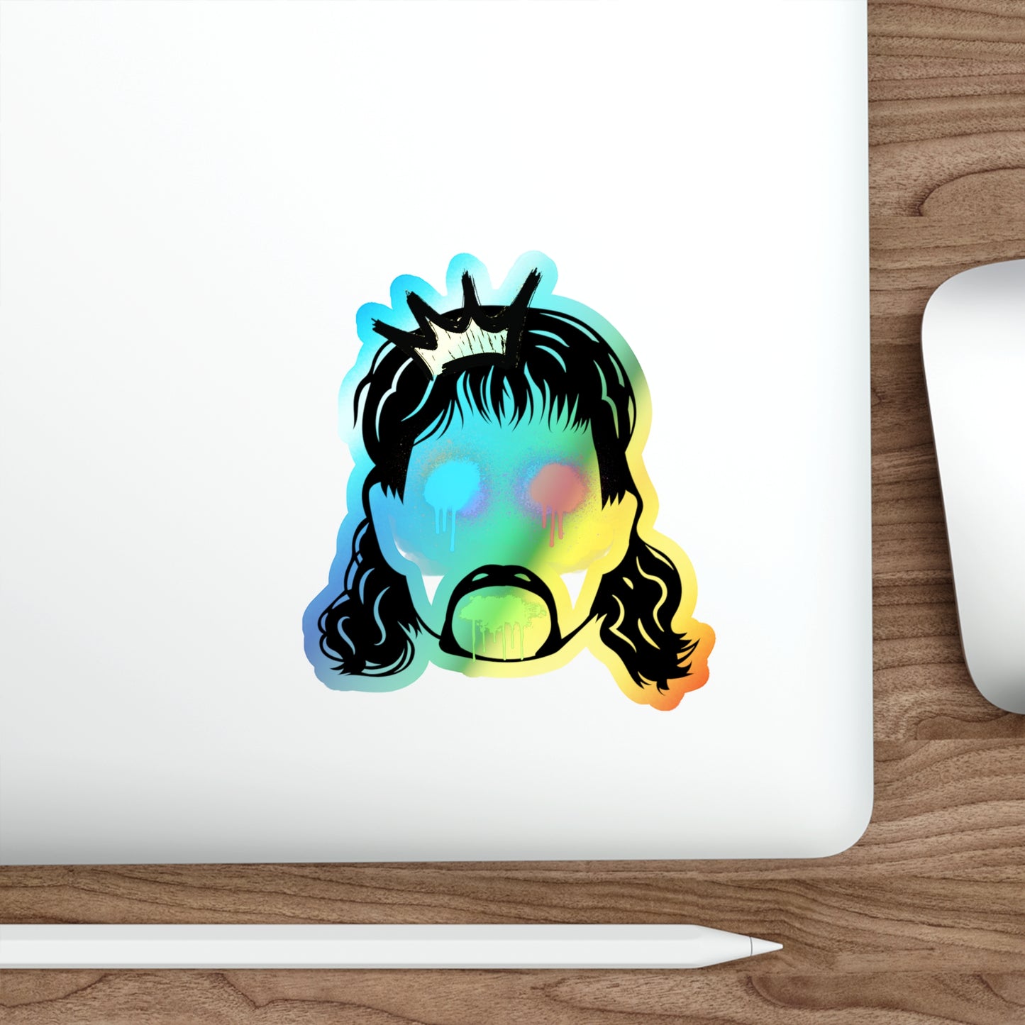 Mullet Tagg Holographic Die-cut Stickers