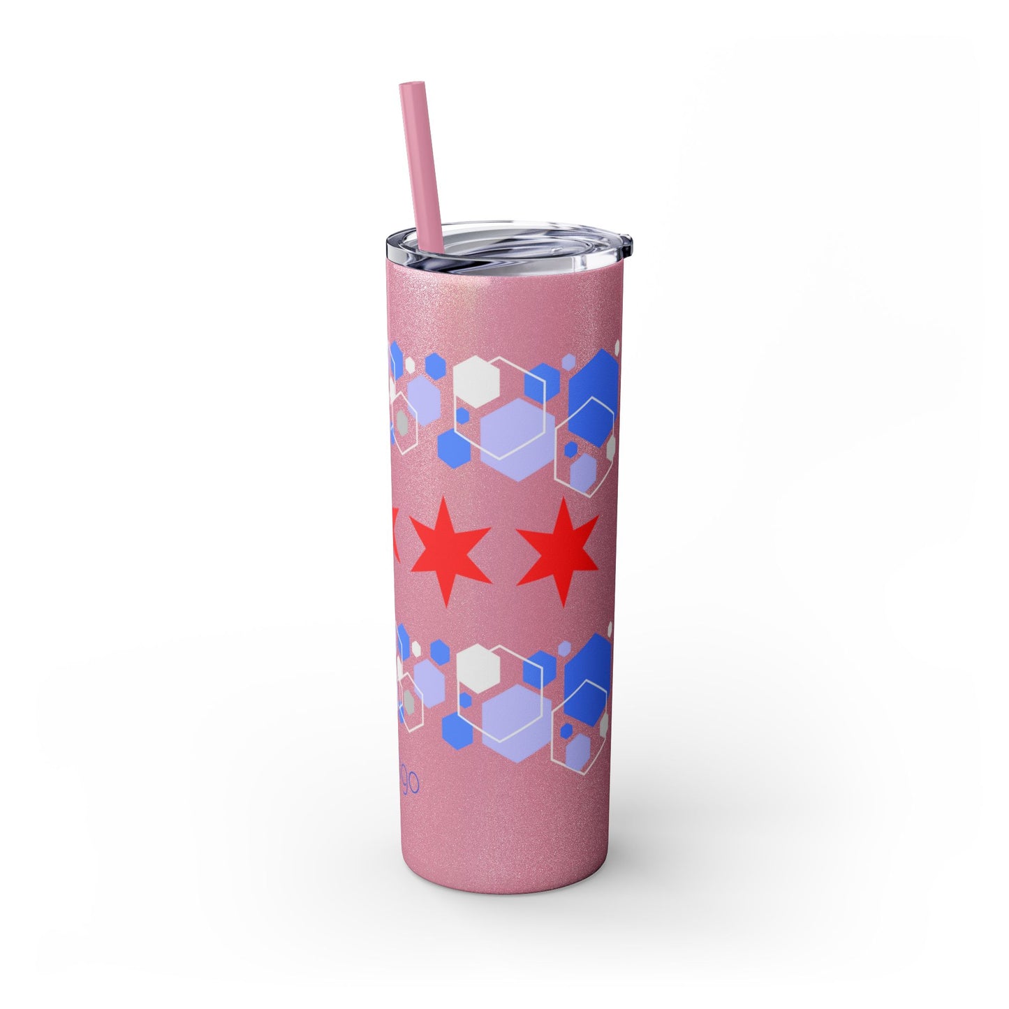 Modern Chicago Tumbler with Straw, 20oz