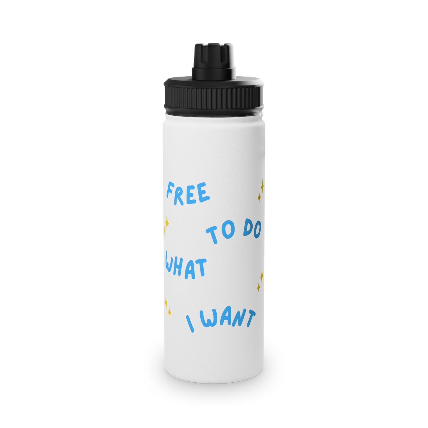 Free to Do What I Want Steel Water Bottle, Standard Lid EU