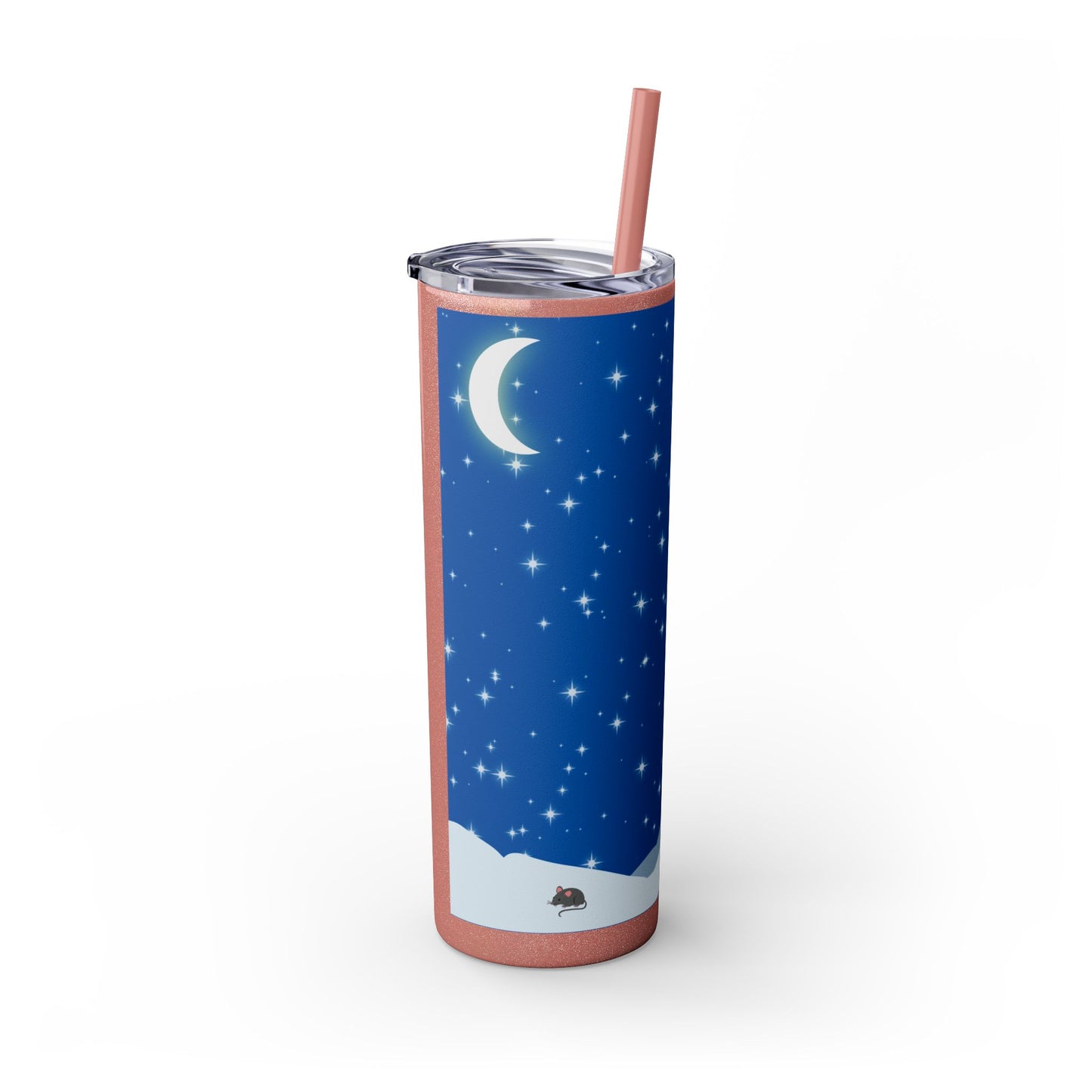 Snow Jumping Fox Tumbler with Straw, 20oz