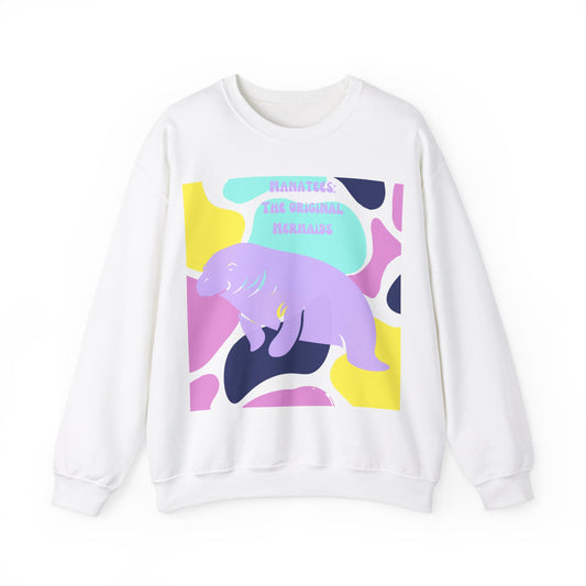 The Original Mermaid Manatee Unisex Heavy Blend™ Crewneck Sweatshirt EU