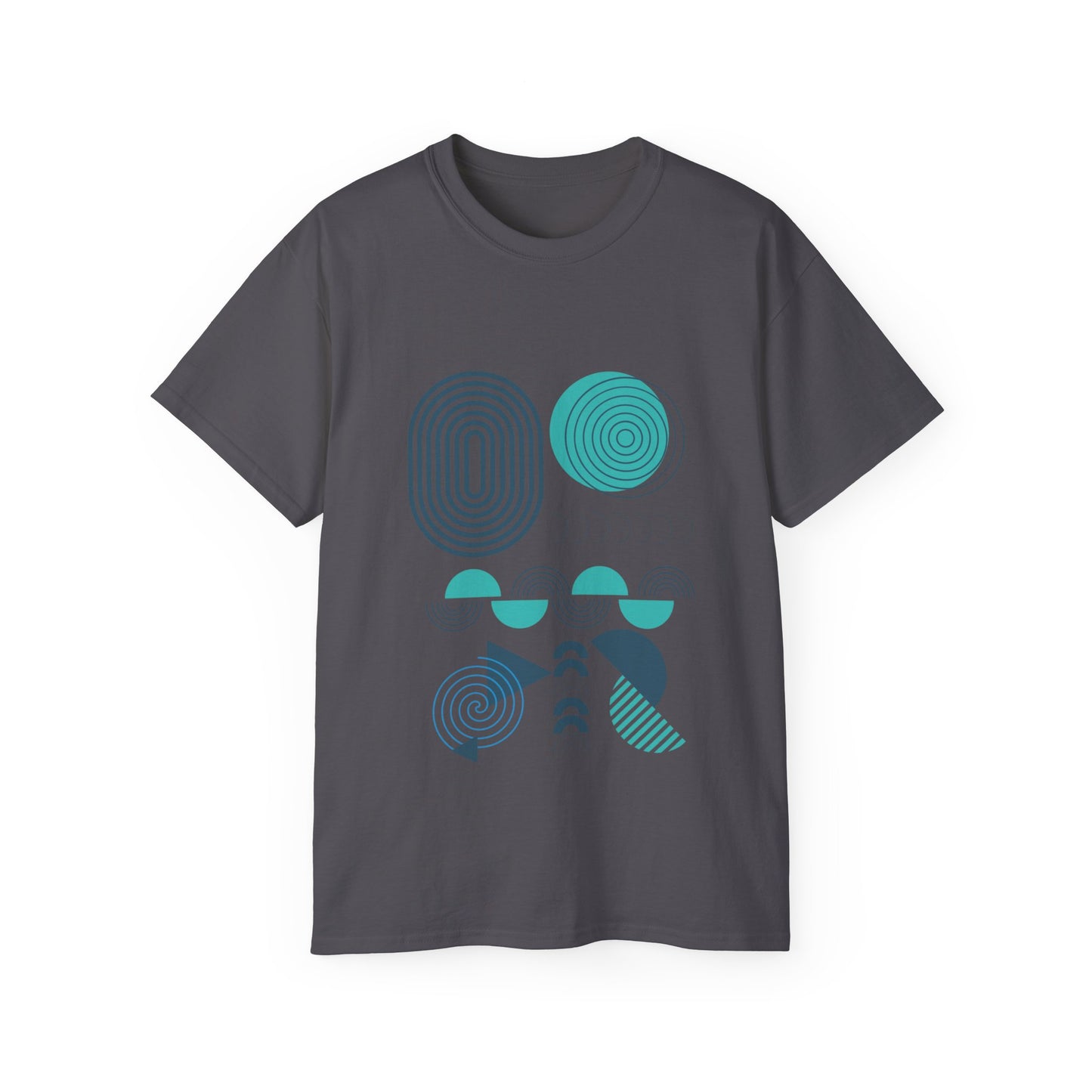 Blue Geometry Illustration Ultra Cotton Tee