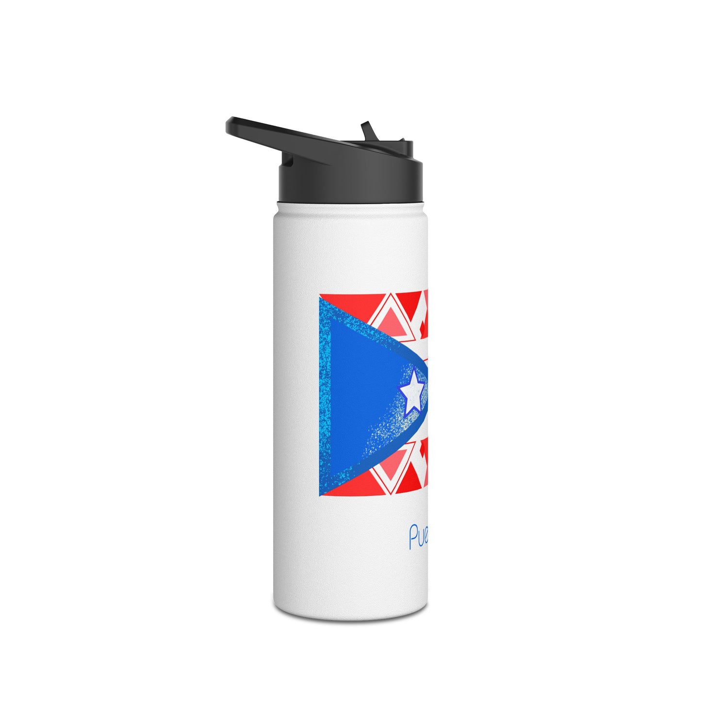 Modern Puerto Rico Stainless Steel Water Bottle, Standard Lid