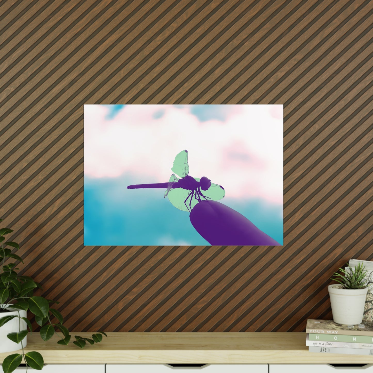 Dragonfly Dreamy Matte Photograph Horizontal Posters EU