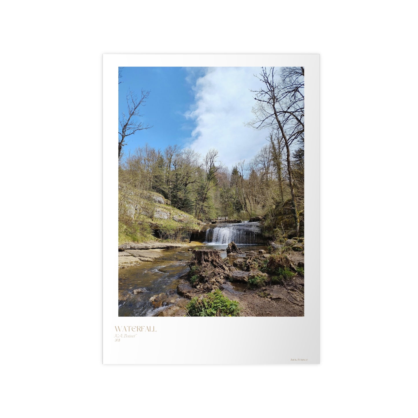 Waterfall Photograph Vertical Posters EU