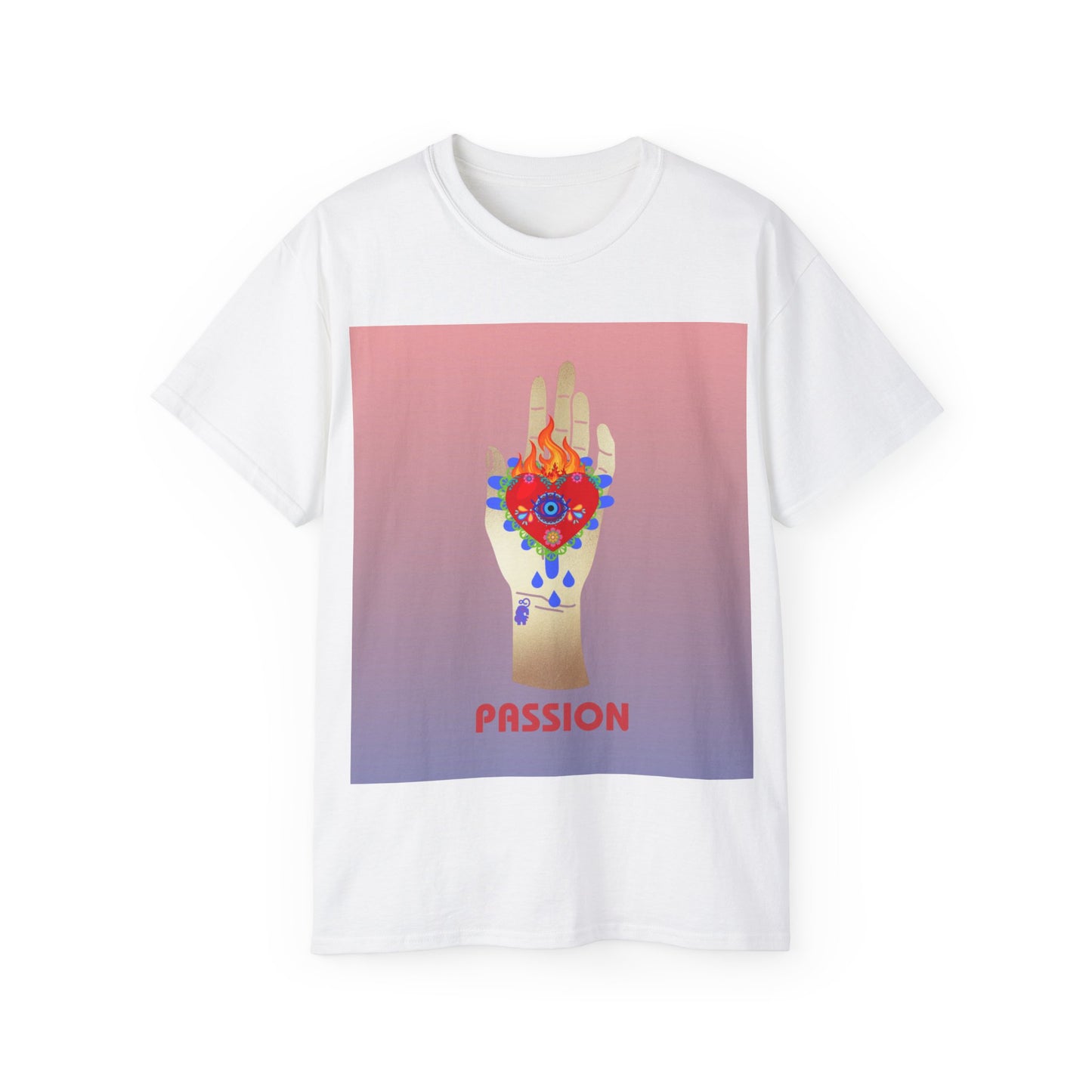 Passions Burning Heart Illustration Ultra Cotton Tee