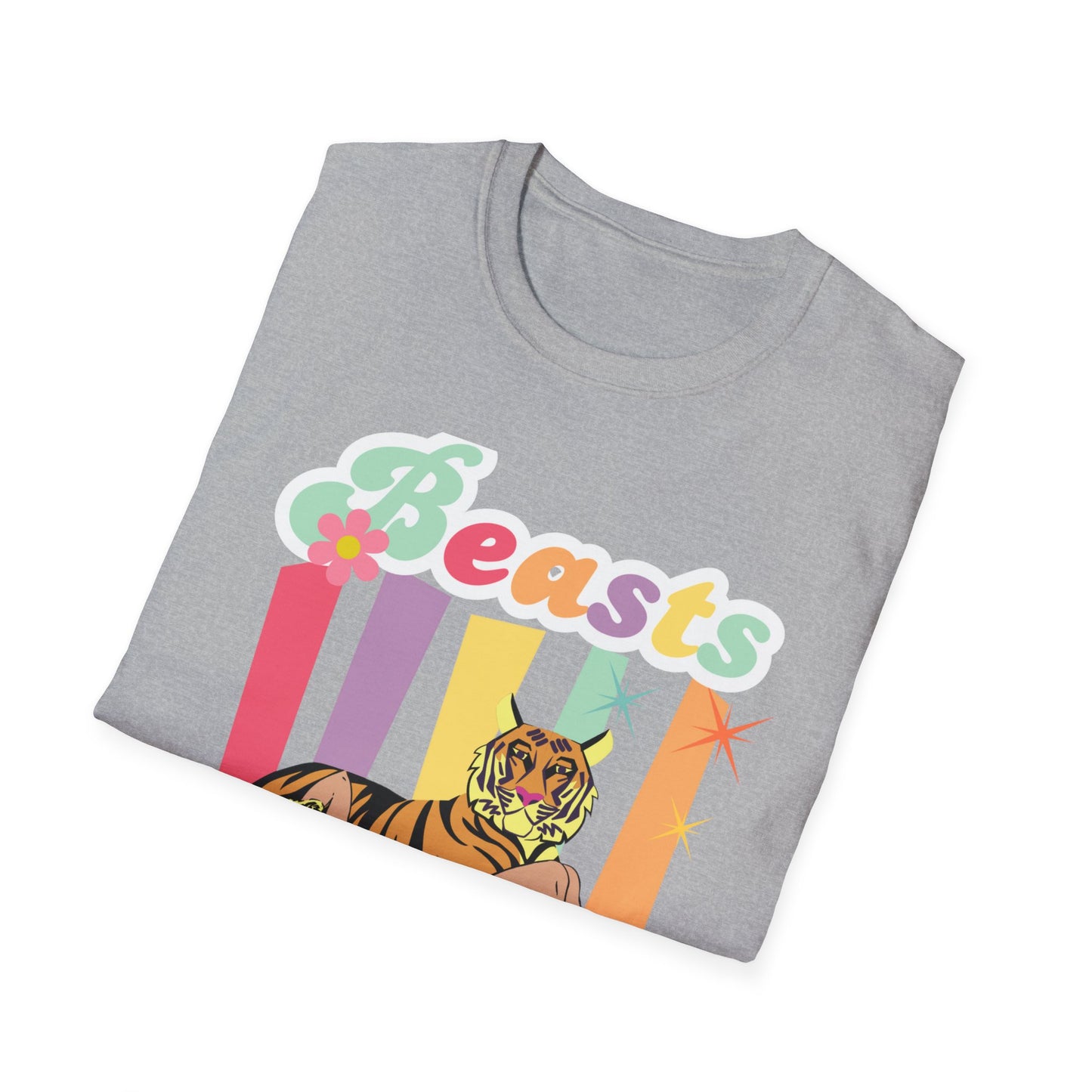 Camiseta unisex de estilo suave Beasts Before Boys para niños de la UE 