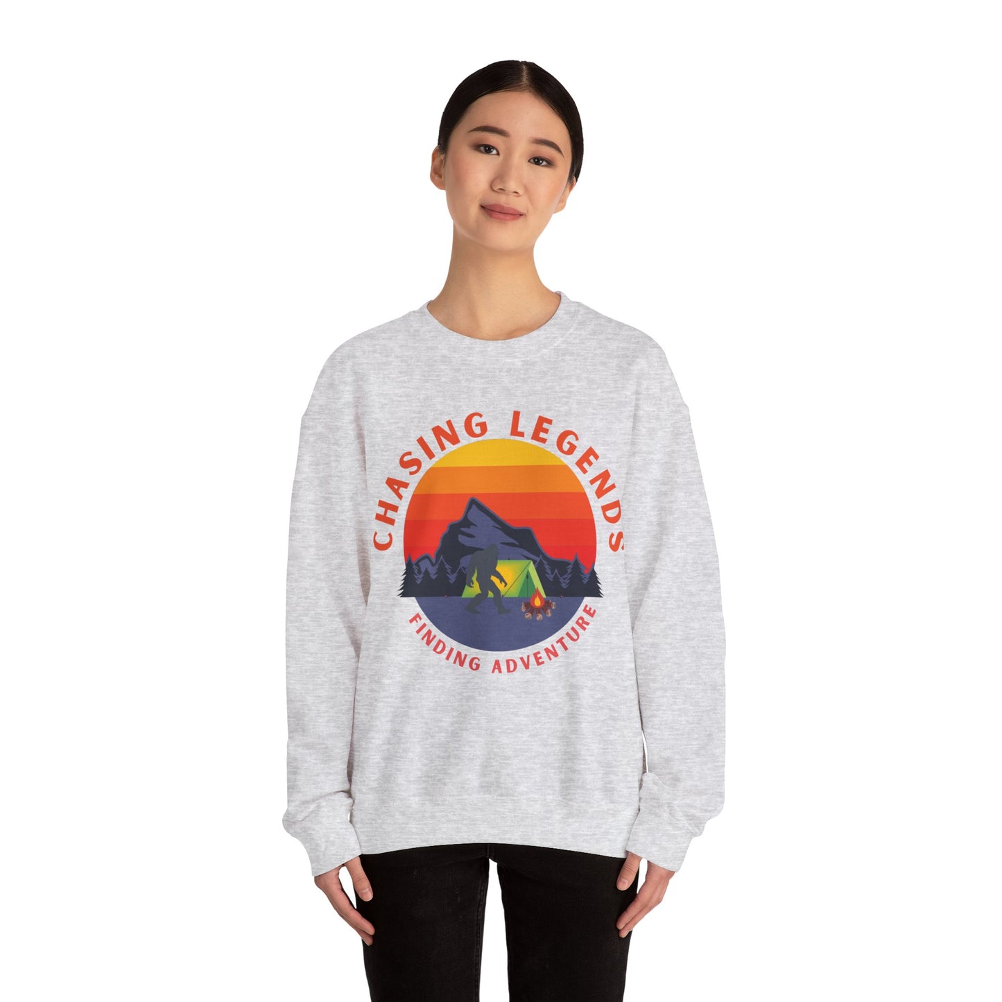 Bigfoot Adventure: Chasing Legends Unisex Heavy Blend™ Crewneck Sweatshirt EU