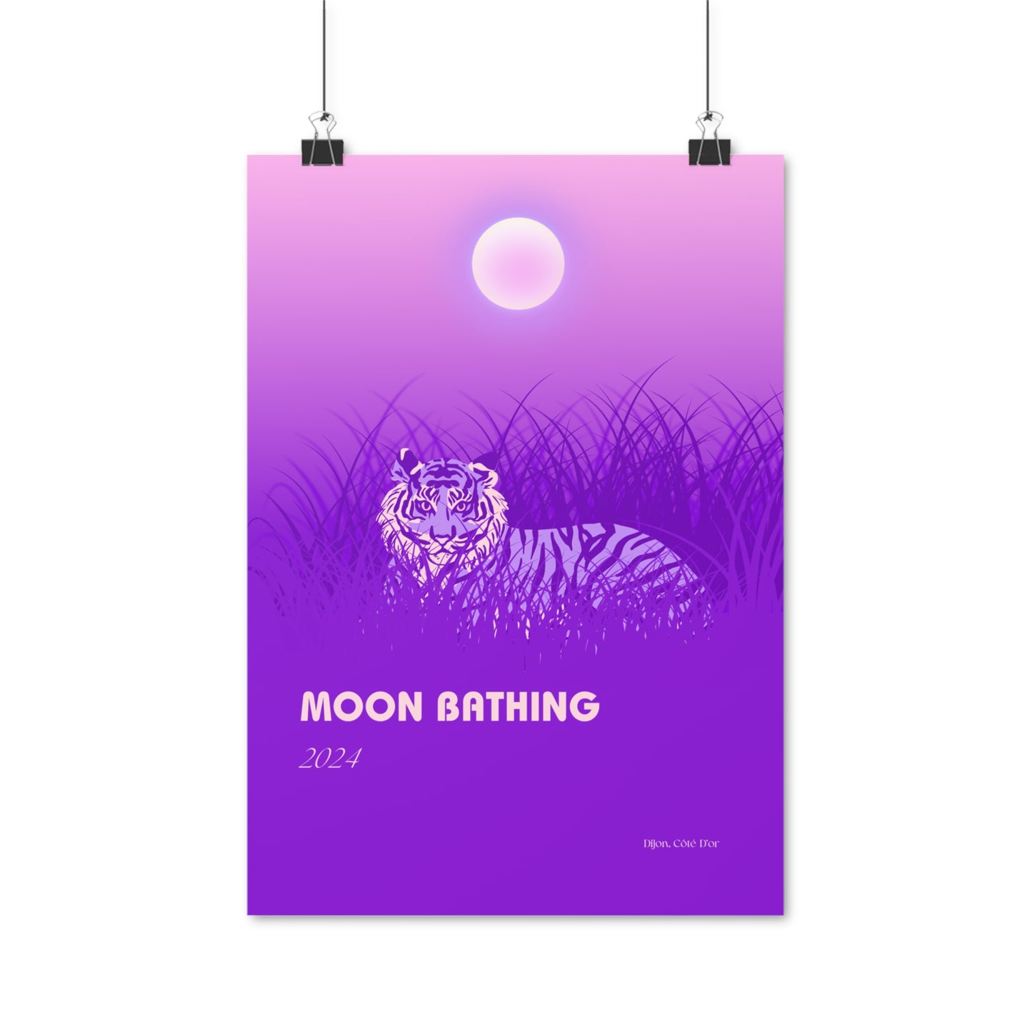 Moon Bathing Vertical Posters EU