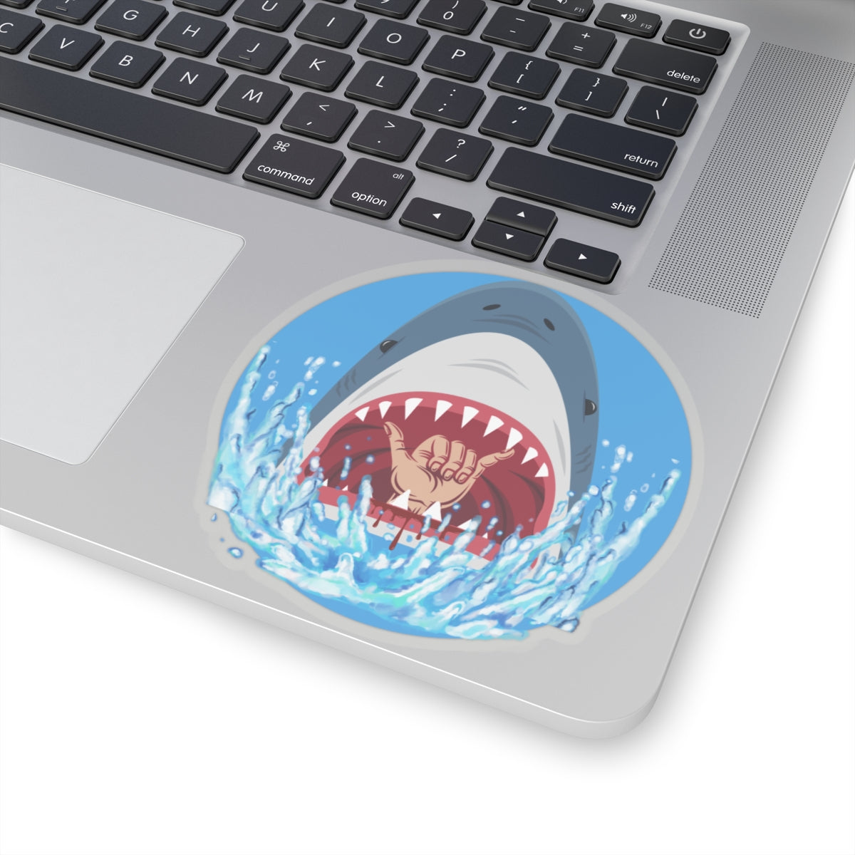 Surfin' Shark Kiss-Cut Stickers