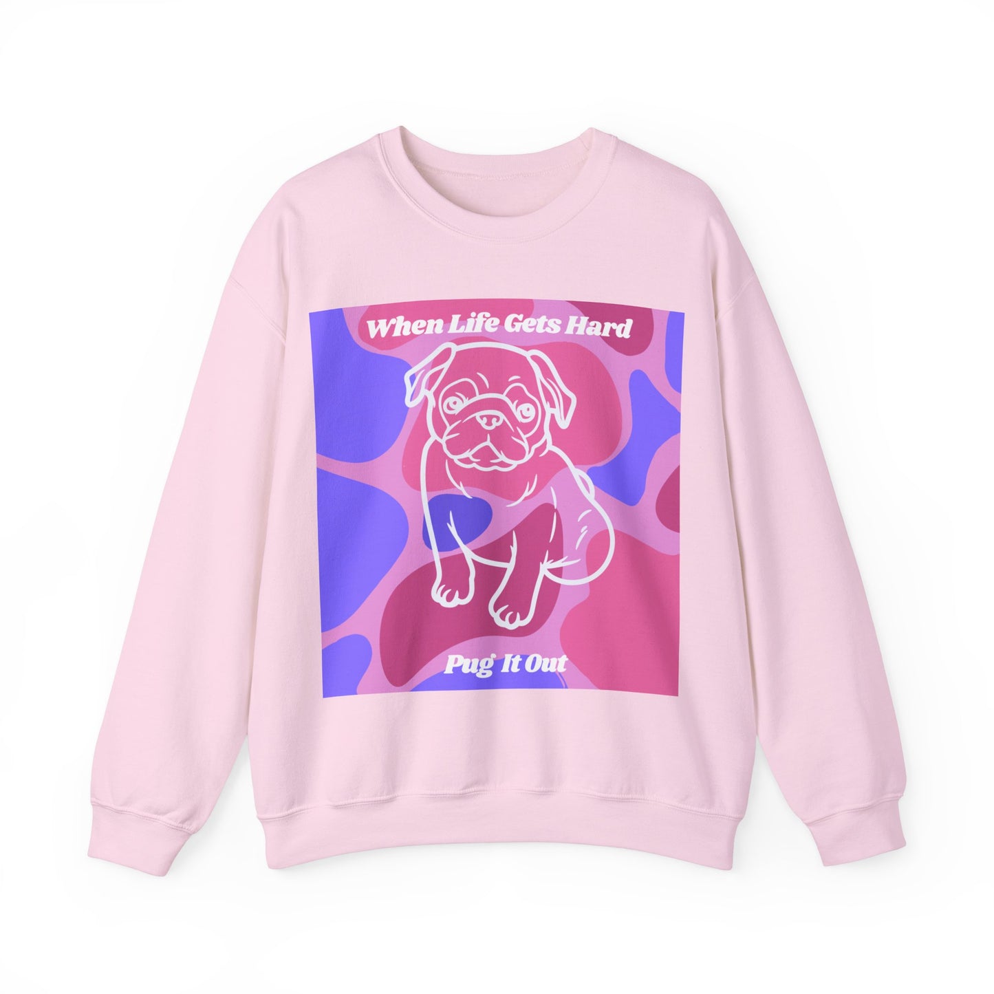 Charming Pug Unisex Heavy Blend™ Crewneck Sweatshirt EU