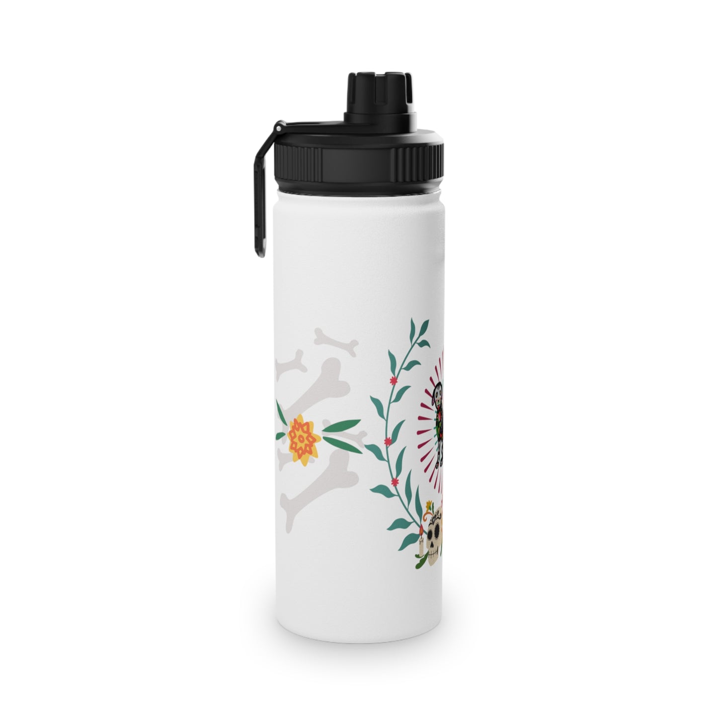 Dia de la Doggie Steel Water Bottle, Standard Lid EU