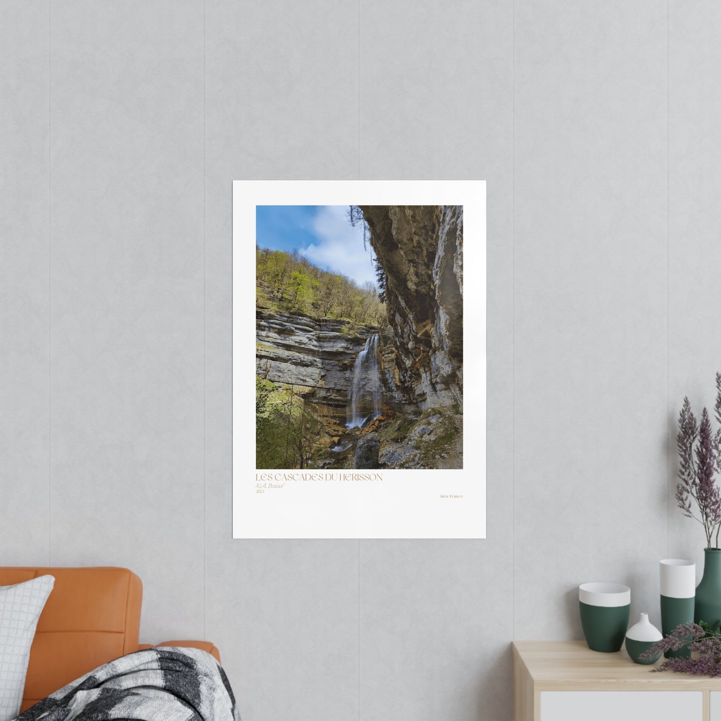 Les Cascades Du Herisson Vertical Posters EU