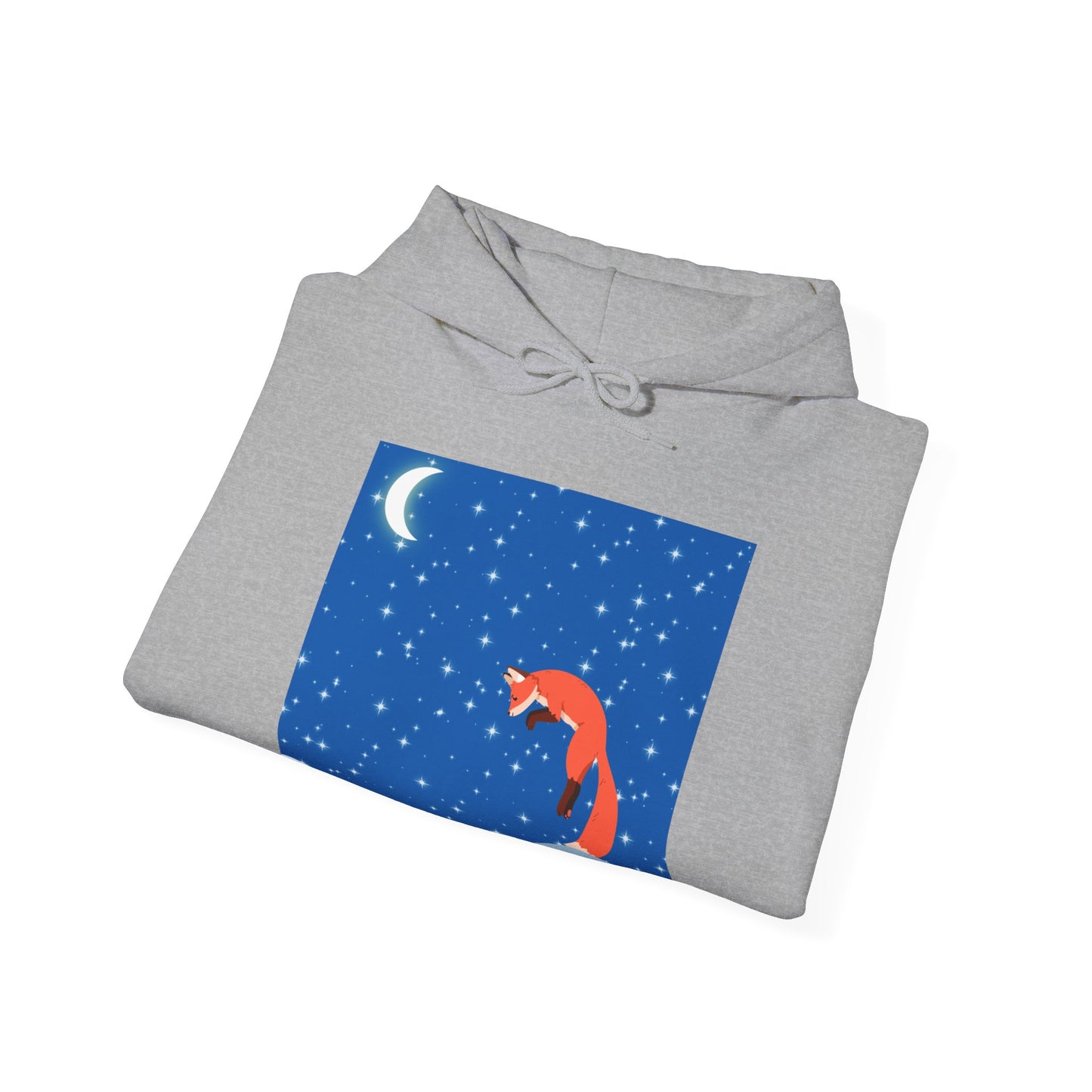 Snow Jumping Fox Unisex Heavy Blend™ Hooded Sweatshirt EU