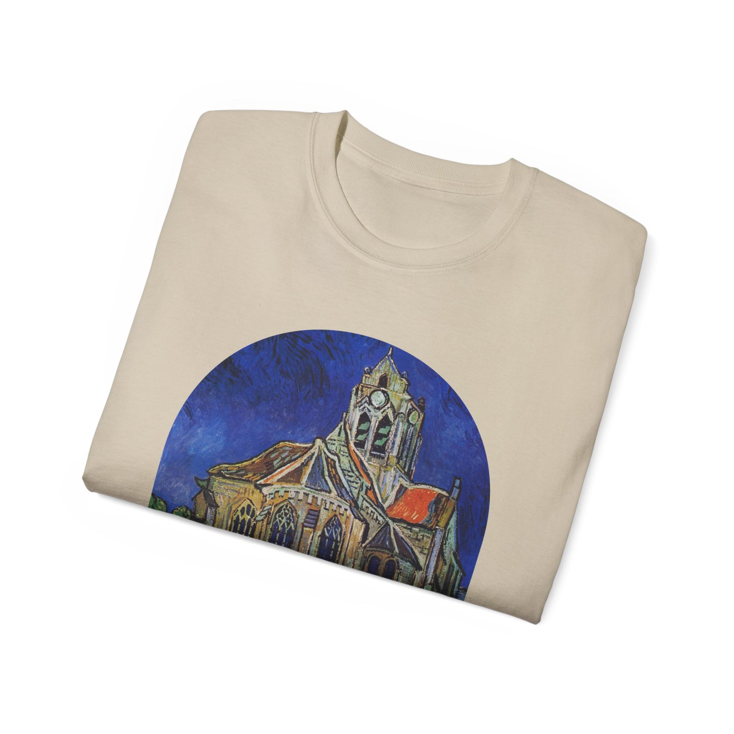 Vincent Van Gogh, The Church at Auvers 1890 Ultra Cotton Tee