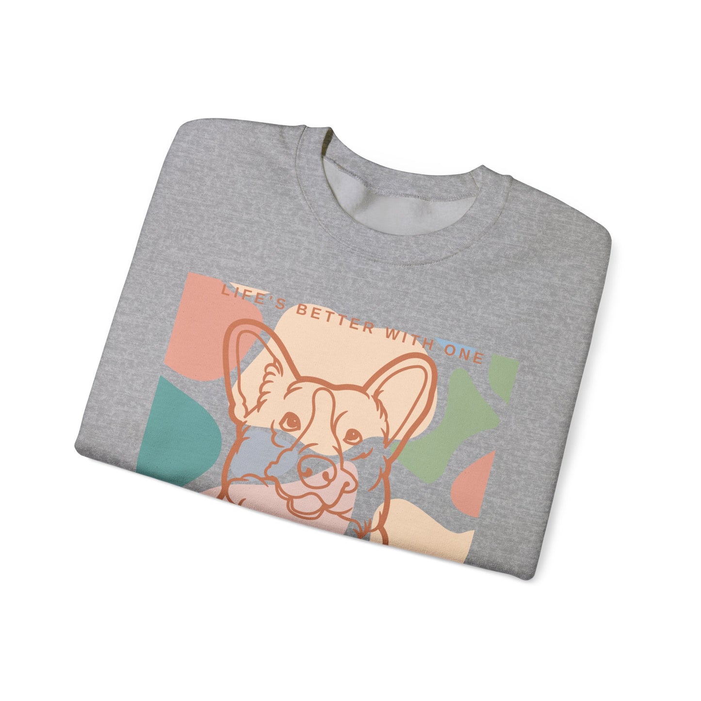 Cute Corgi Unisex Heavy Blend™ Crewneck Sweatshirt Two Sided