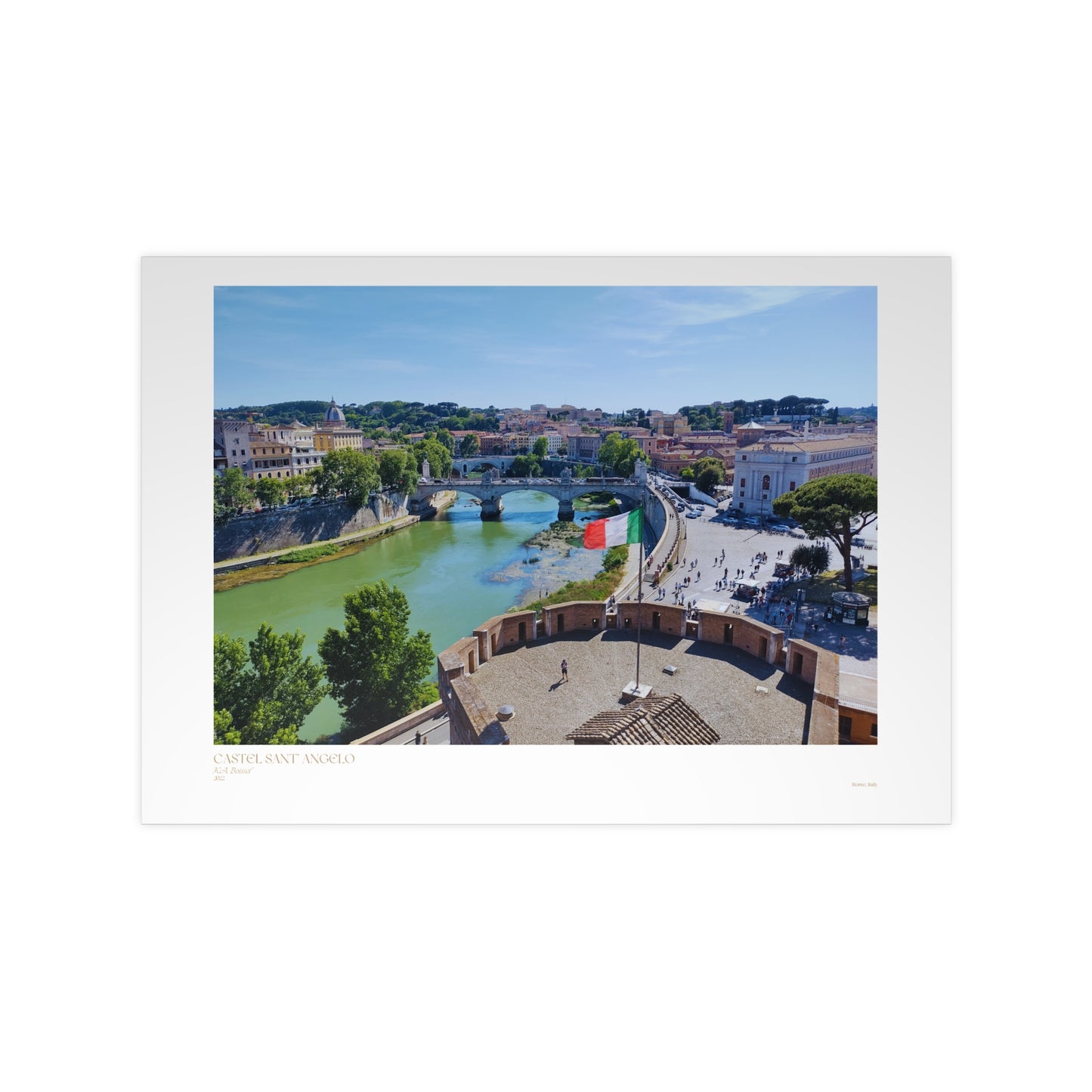 Castel Sant' Angelo Photograph Horizontal Posters EU