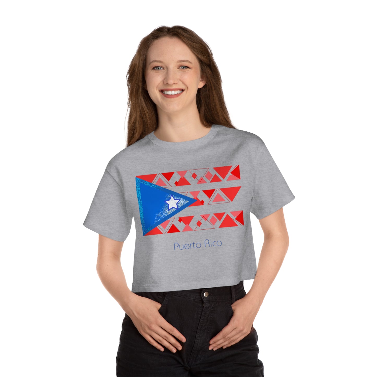 Modern Puerto Rico Champion Women's Heritage Cropped T-Shirt