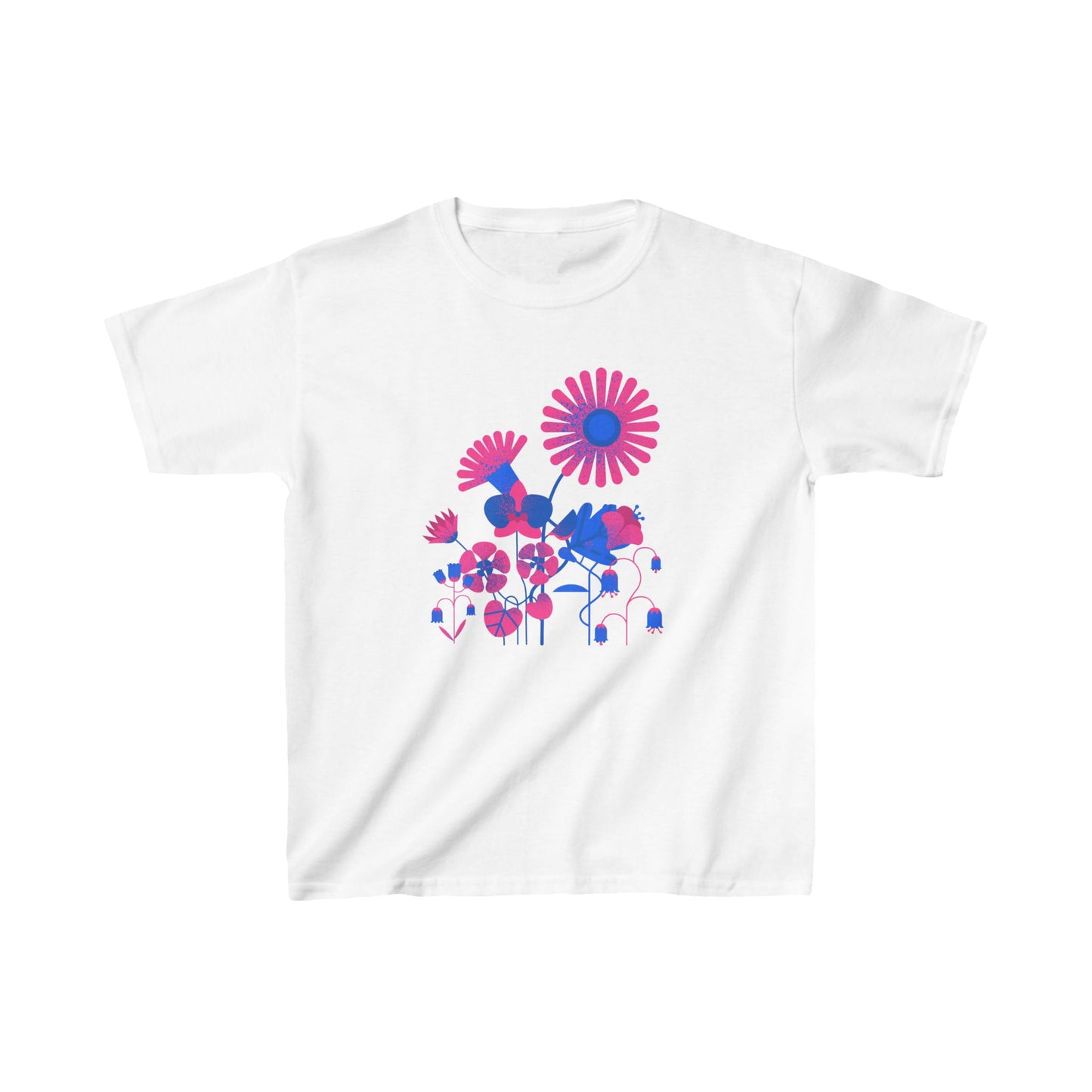 Flowers in Blue Kids Heavy Cotton™ Tee EU