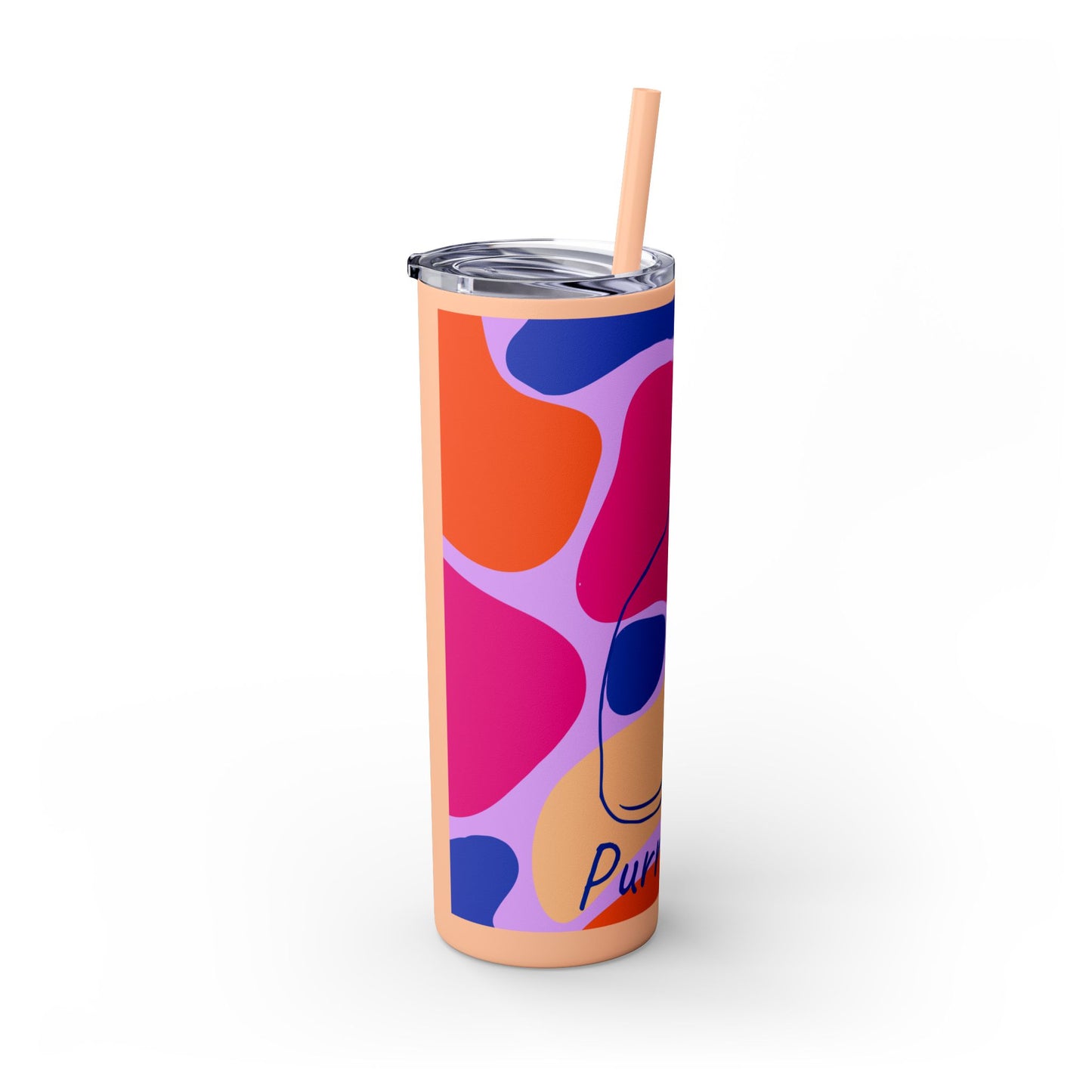 Purr-haps Cat Tumbler with Straw, 20oz