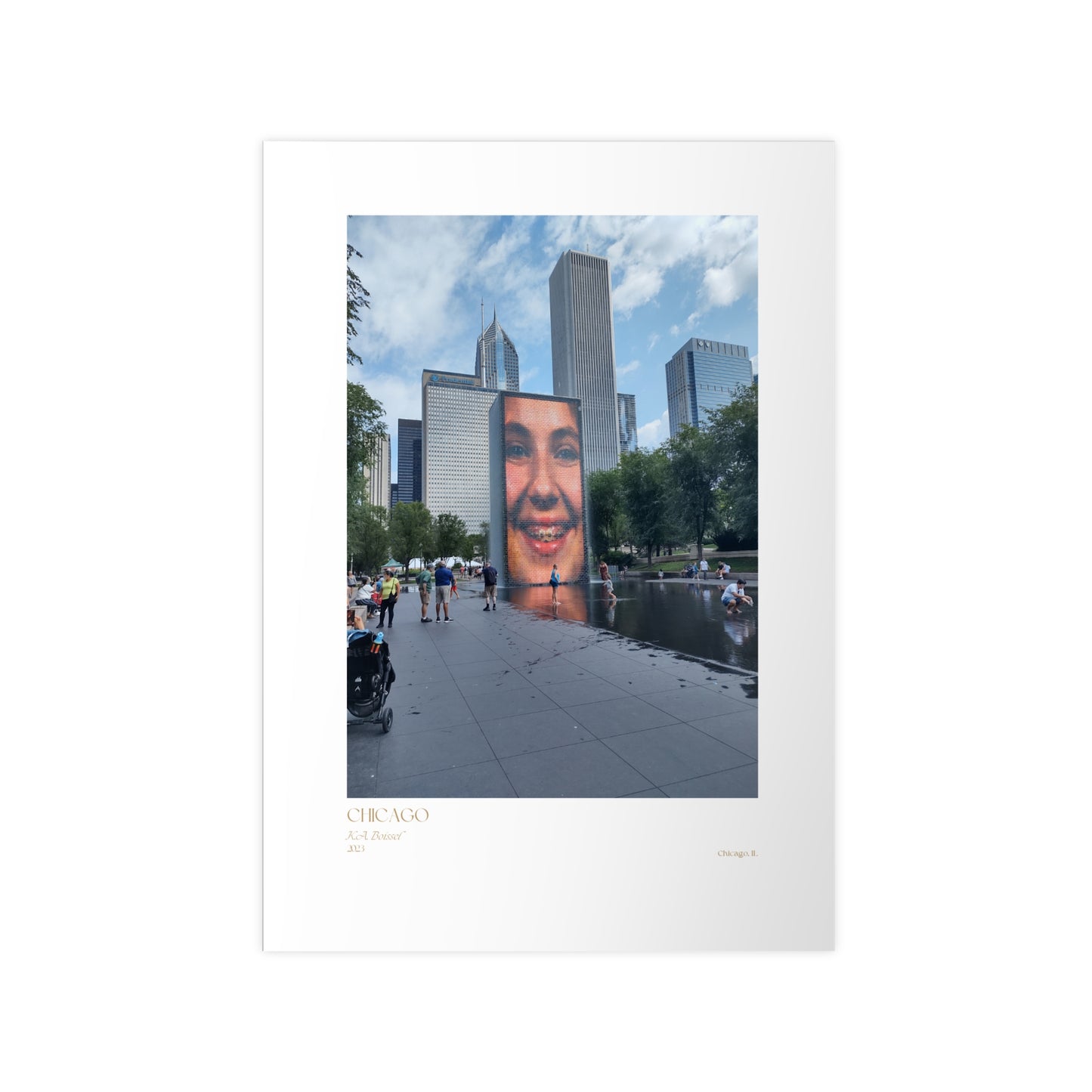 Chicago Two Photograph Vertical Posters EU