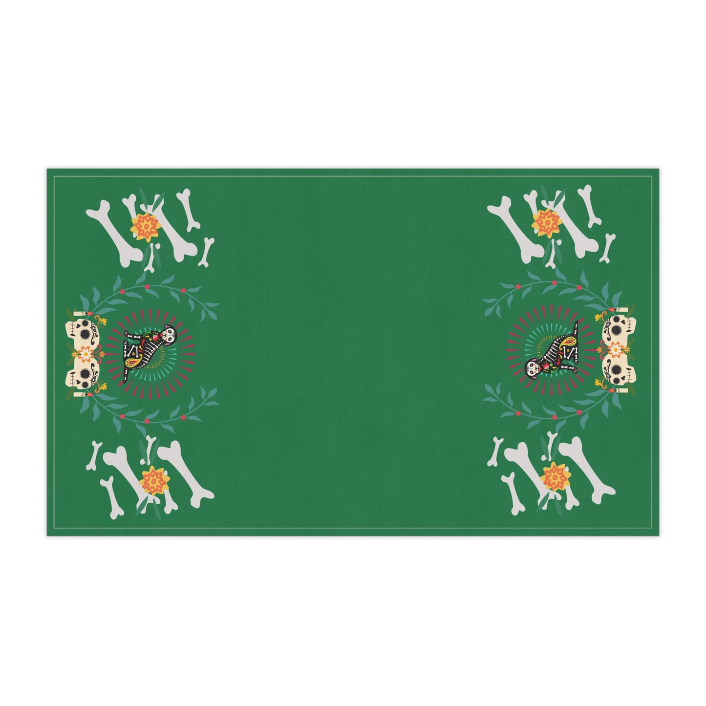 Dia De La Doggie Green Towels cotton