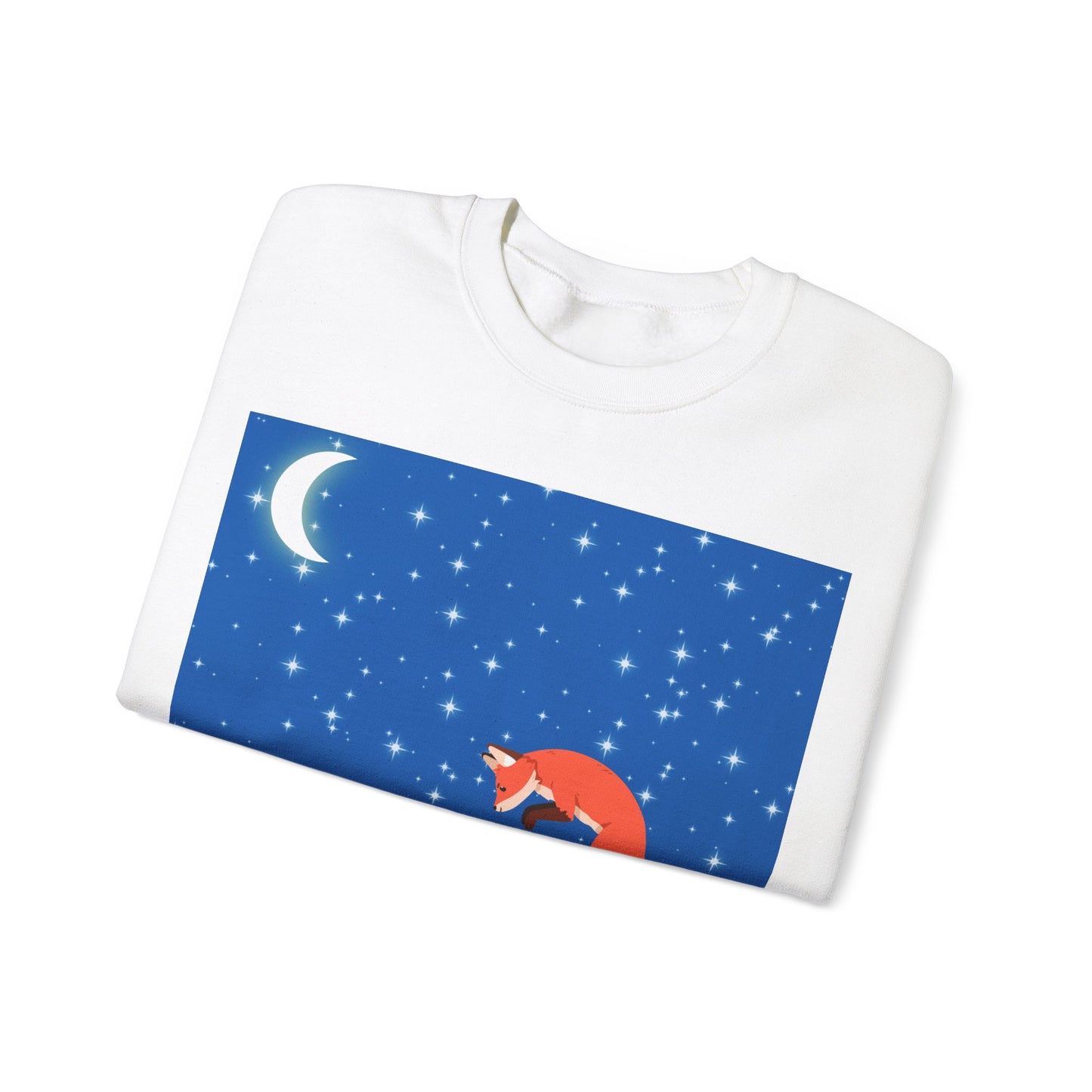 Snow Jumping Fox Unisex Heavy Blend™ Crewneck Sweatshirt EU