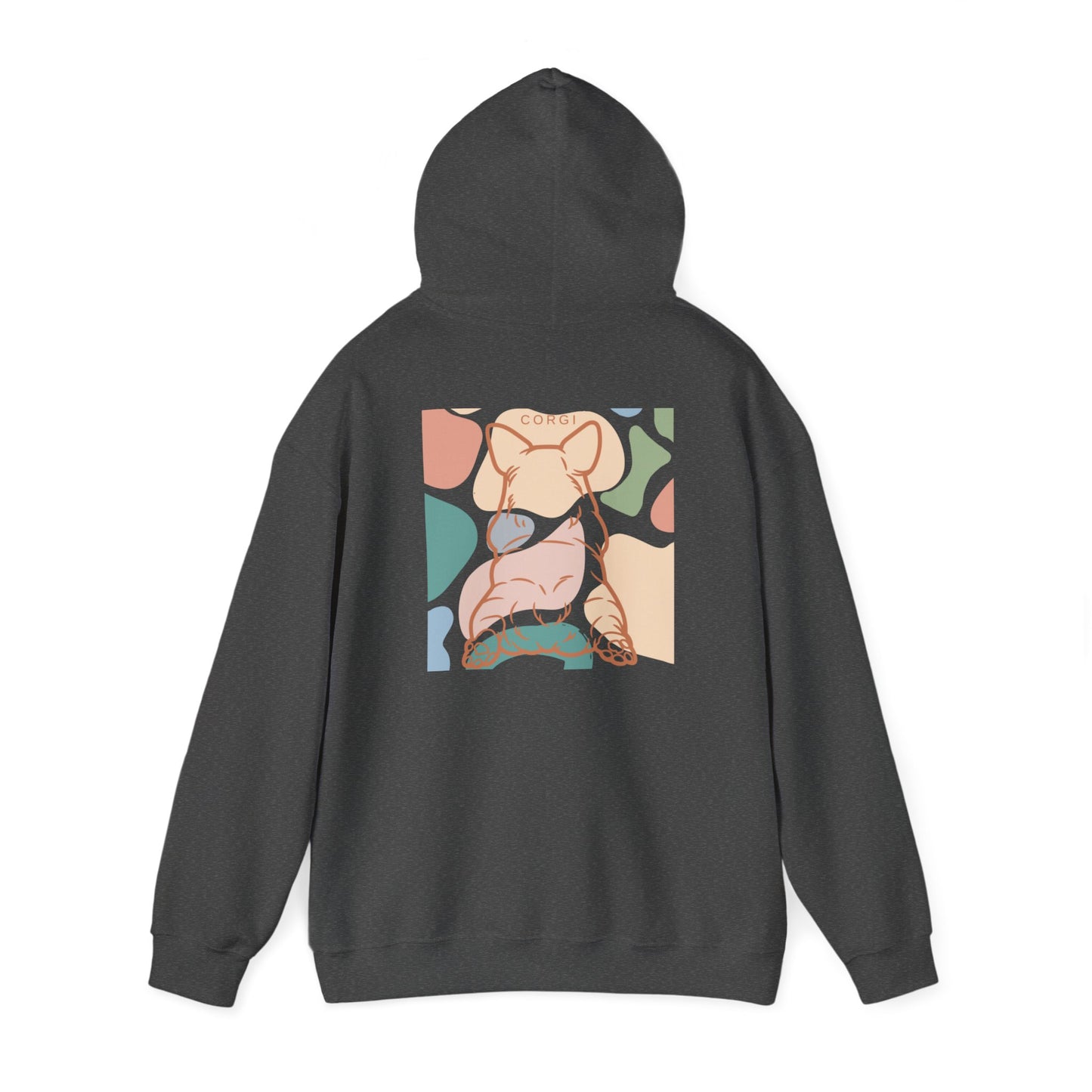 Sudadera unisex con capucha y mezcla pesada de dos caras de Corgi