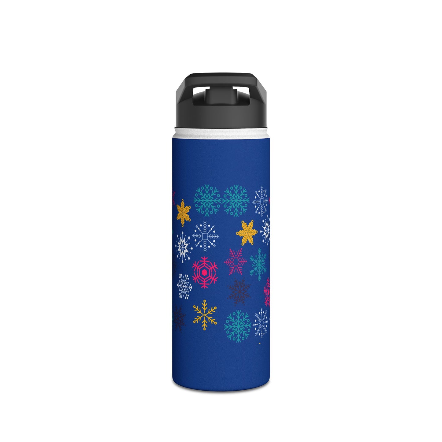 Let it Snow Stainless Steel Water Bottle, Standard Lid