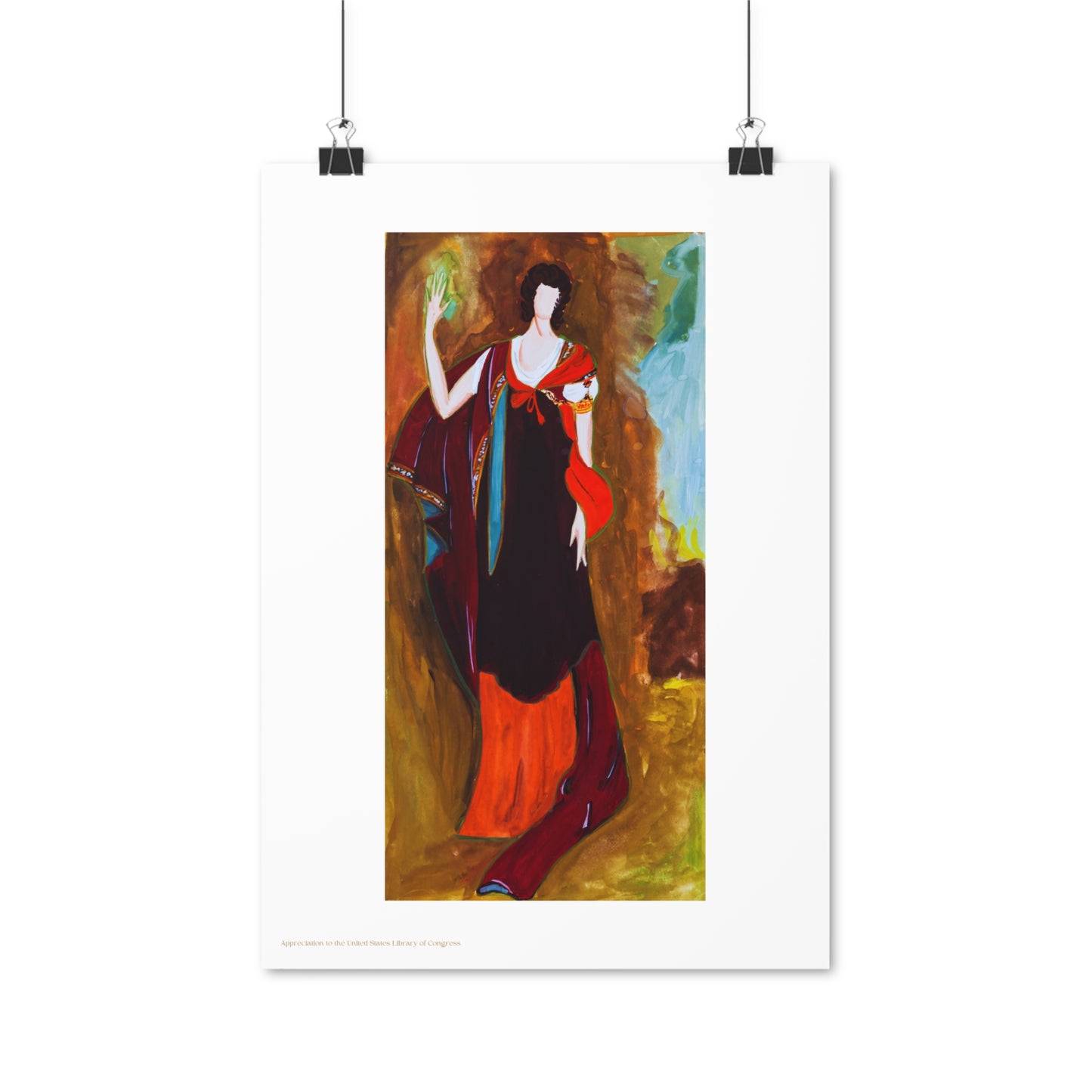 Unknown Lady Painting Vertical Poster EU