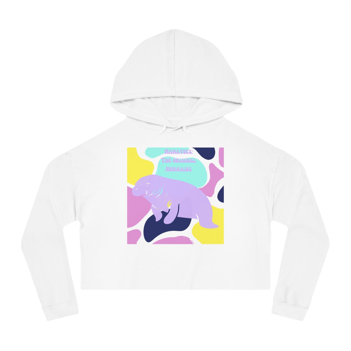 The Original Mermaid Manatee Crop Hoodie