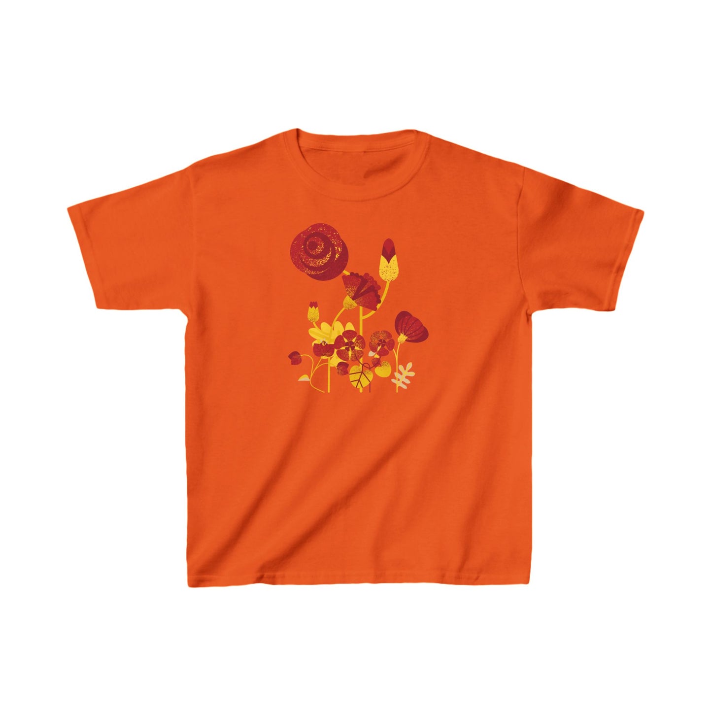 Retro Flowers Kids Heavy Cotton™ Tee