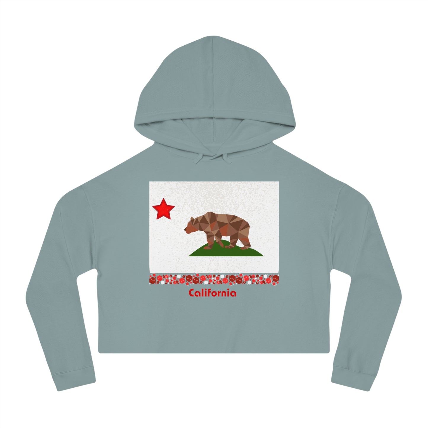 Modern California Women’s Cropped Hooded Sweatshirt