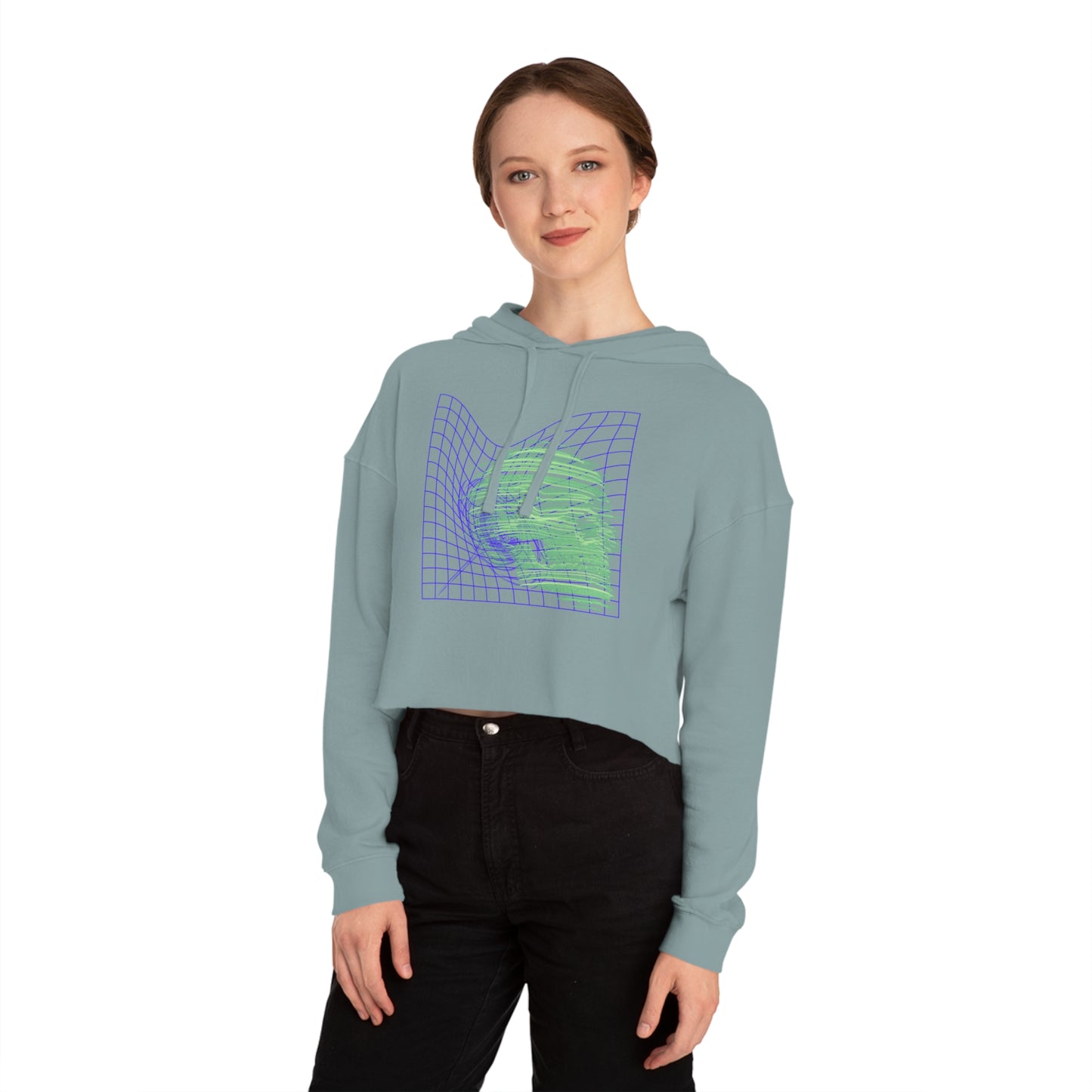 Time and Space Women’s Cropped Hooded Sweatshirt