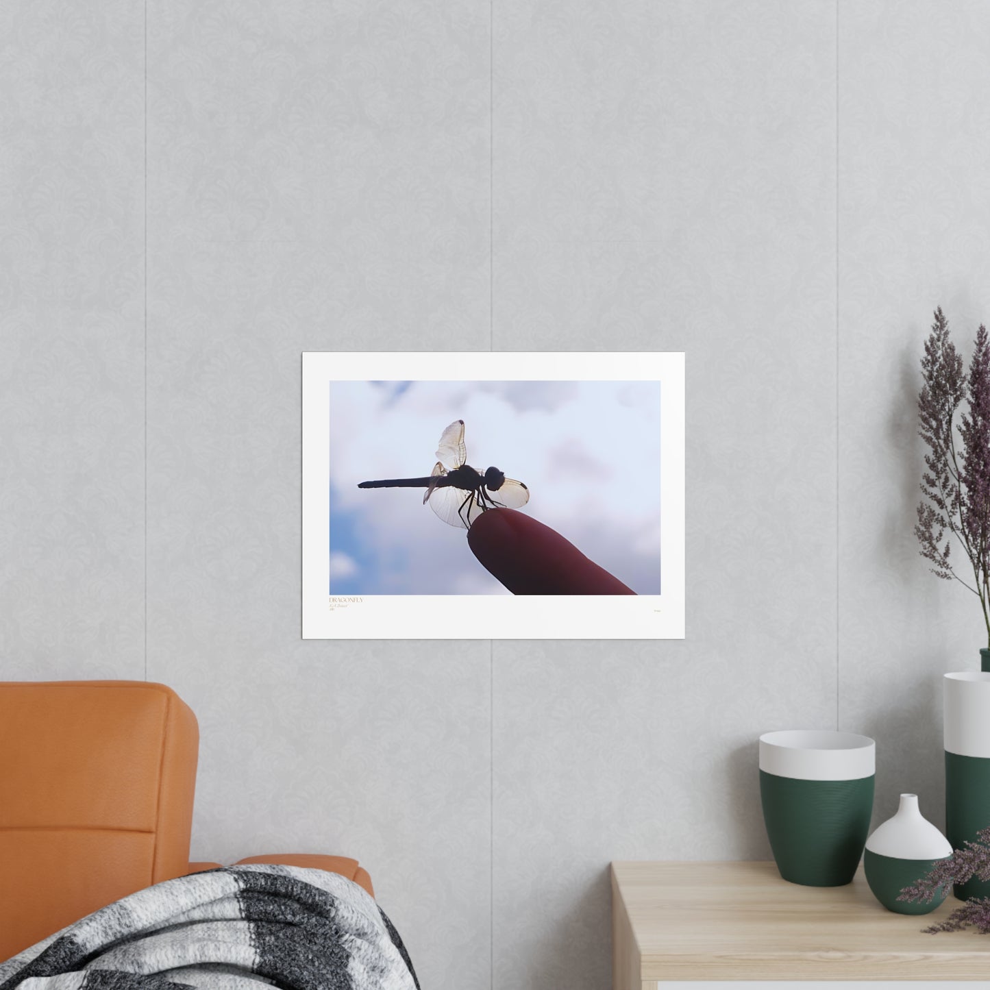 Dragonfly Matte Photograph Horizontal Posters EU