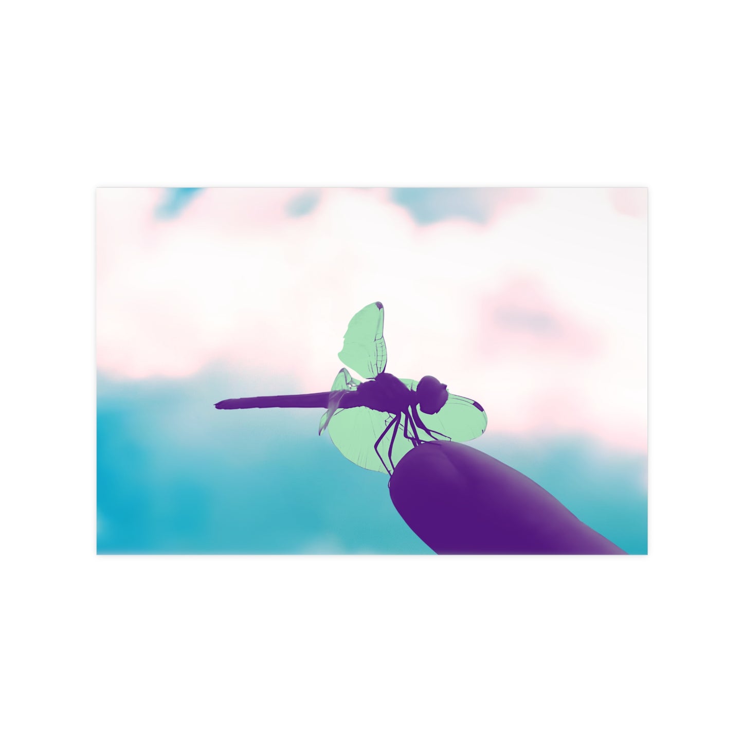 Dragonfly Dreamy Matte Photograph Horizontal Posters EU