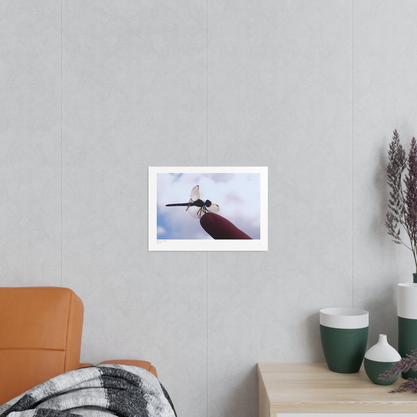 Dragonfly Matte Photograph Horizontal Posters EU