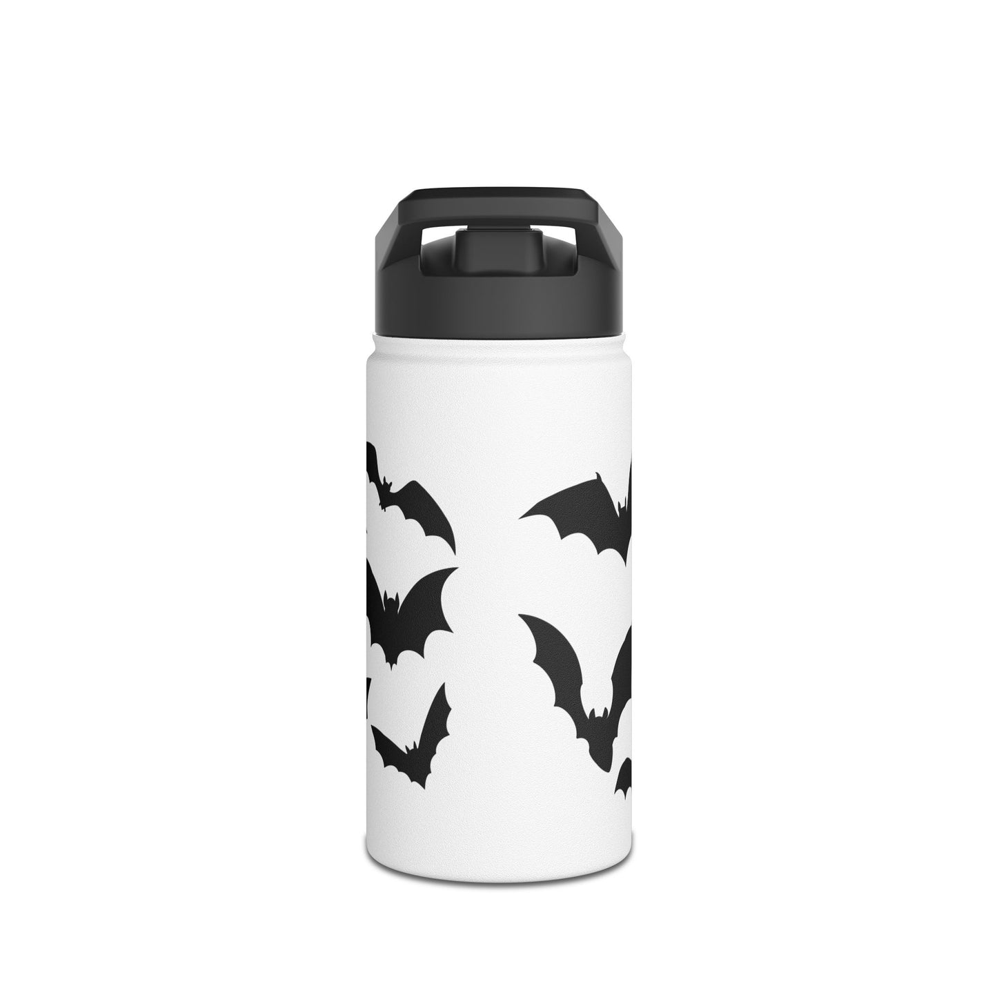 Botella de agua de acero inoxidable con tapa estándar I Love Bats 